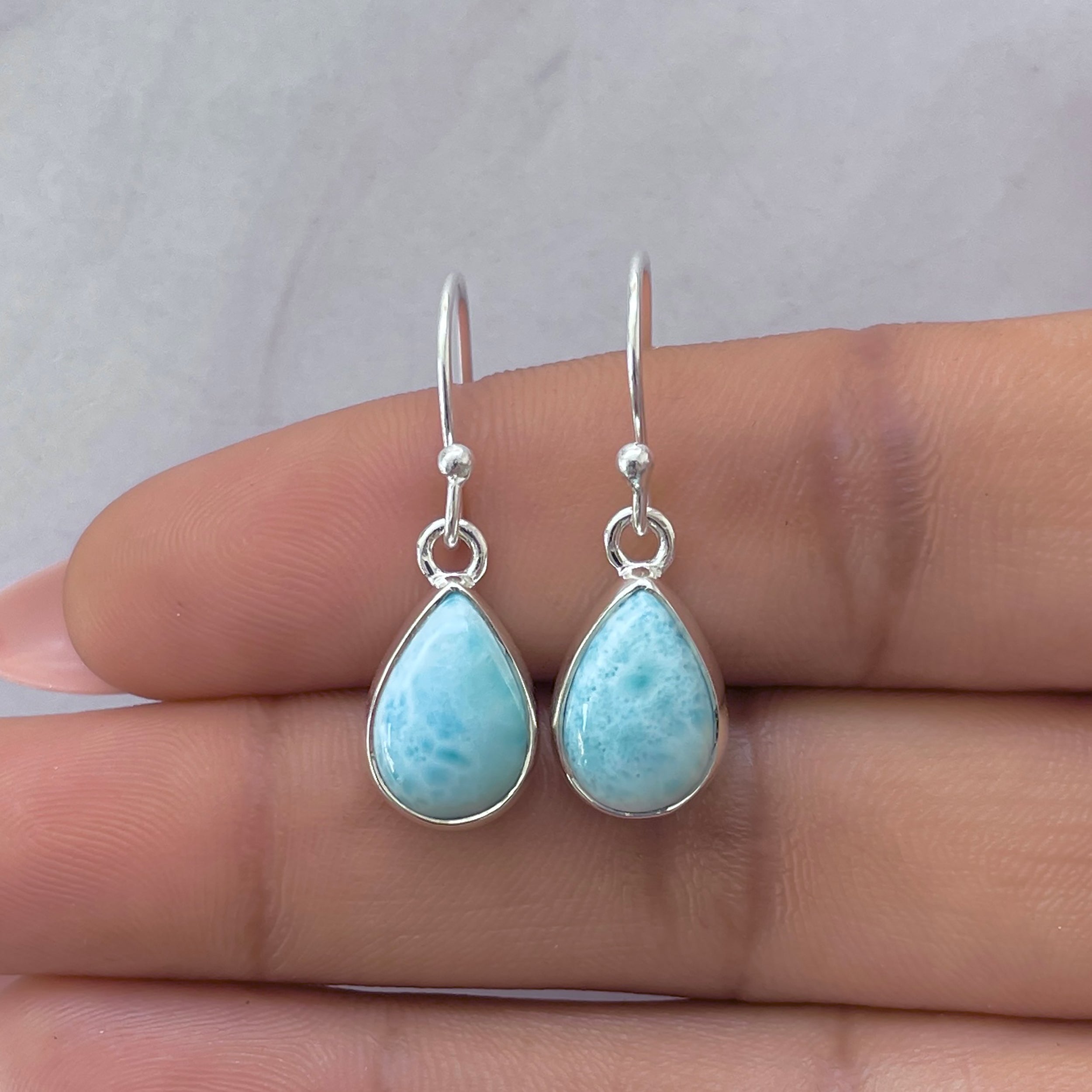Larimar Earring-(LAR-E-3715.)