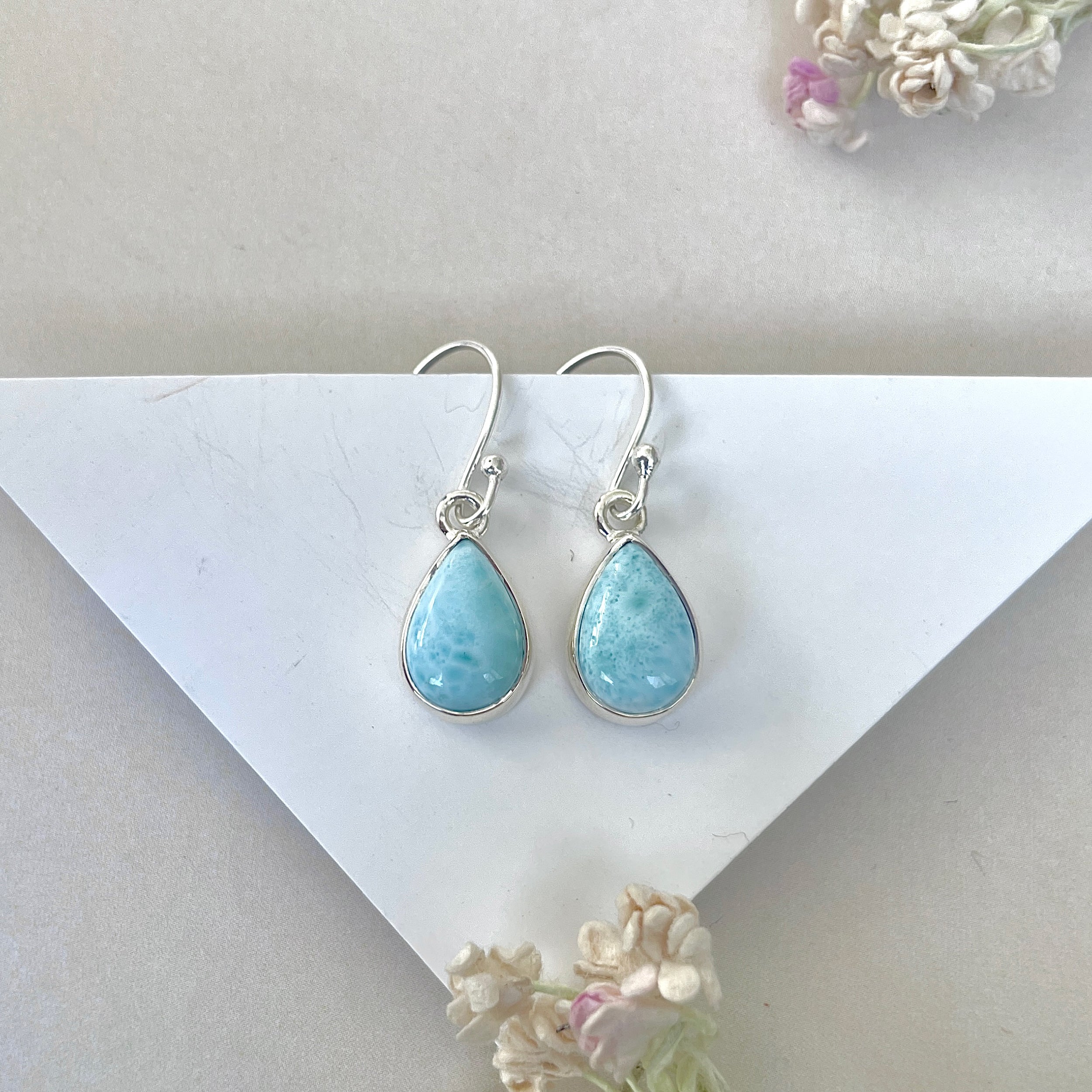 Larimar Earring-(LAR-E-3715.)