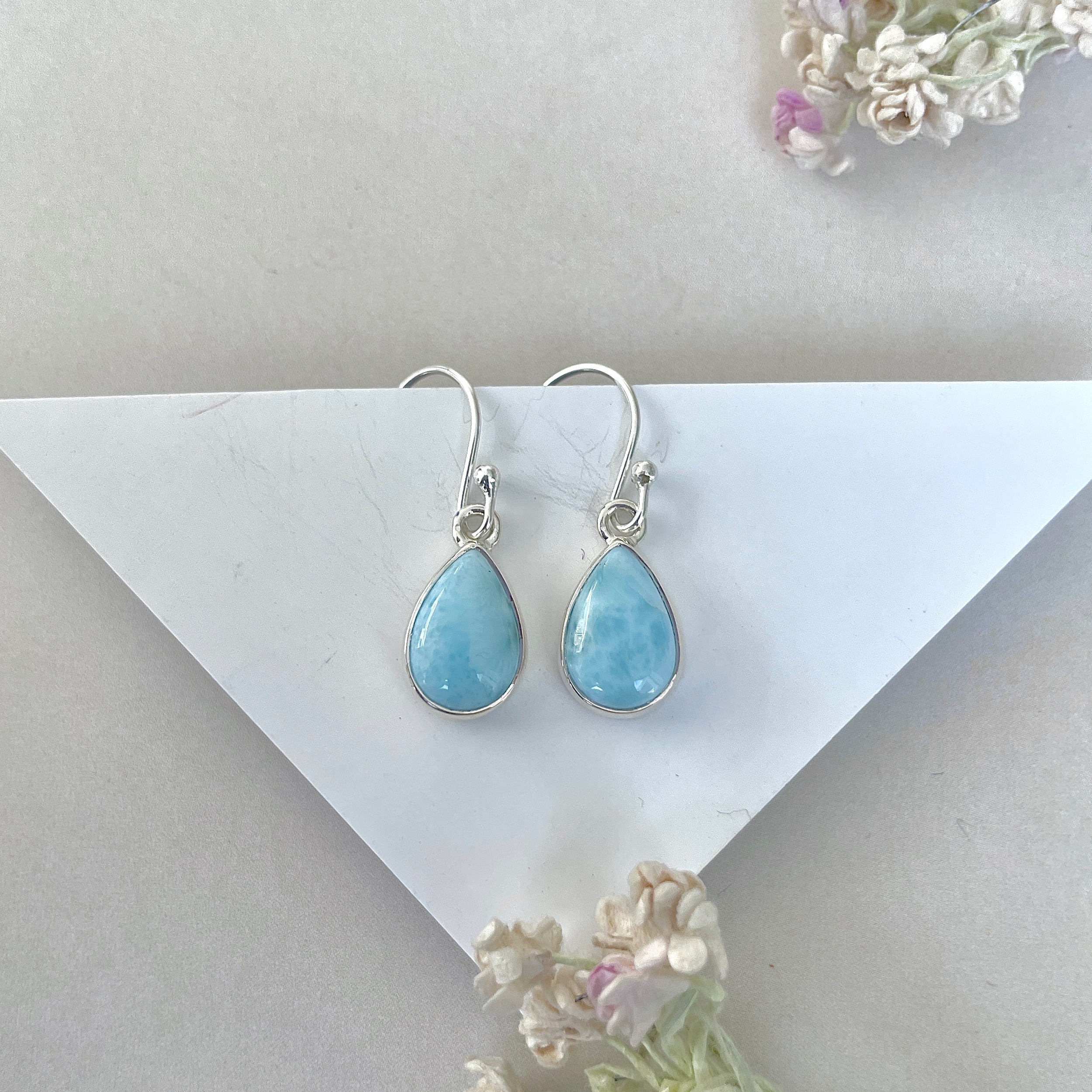 Larimar Earring-(LAR-E-3716.)