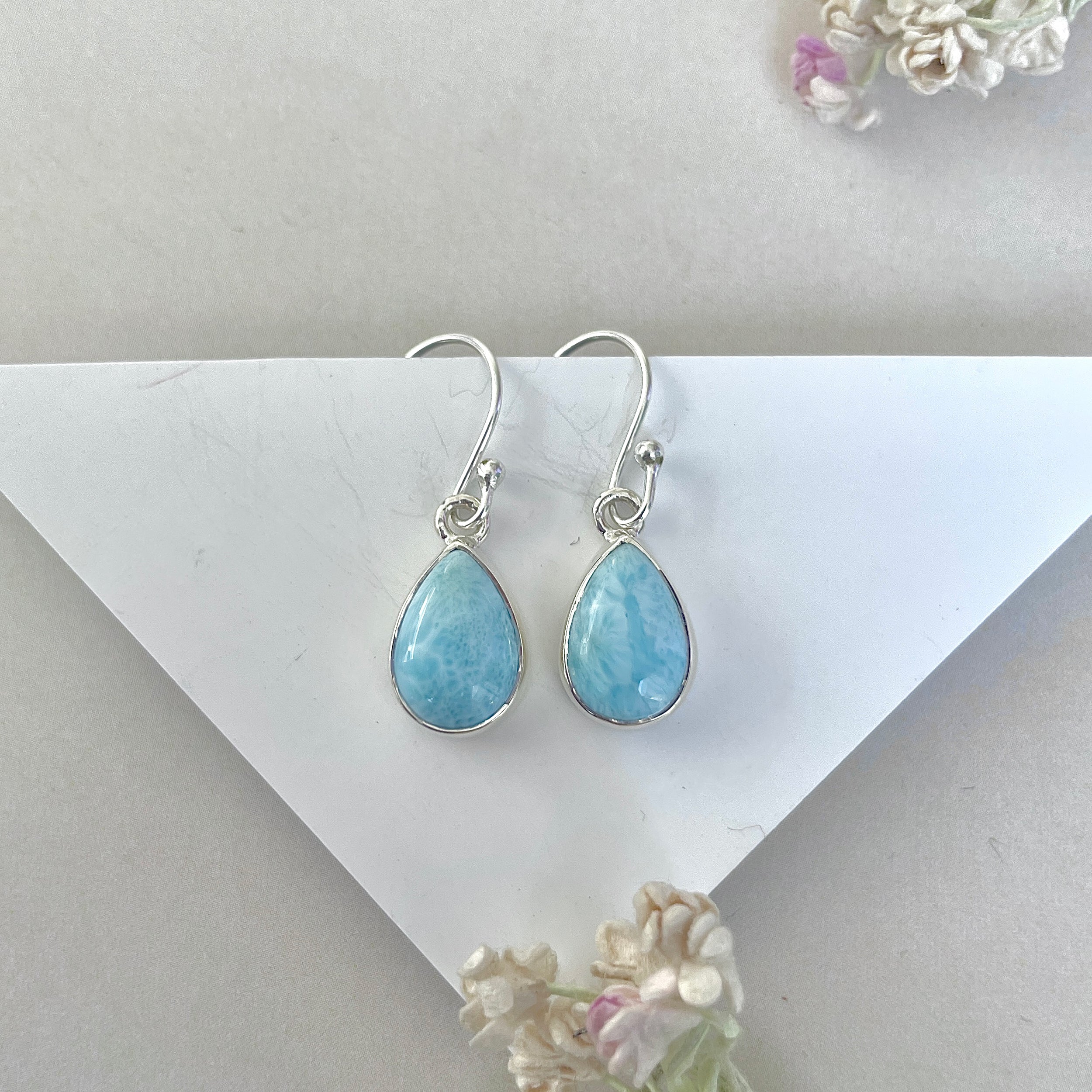 Larimar Earring-(LAR-E-3717.)