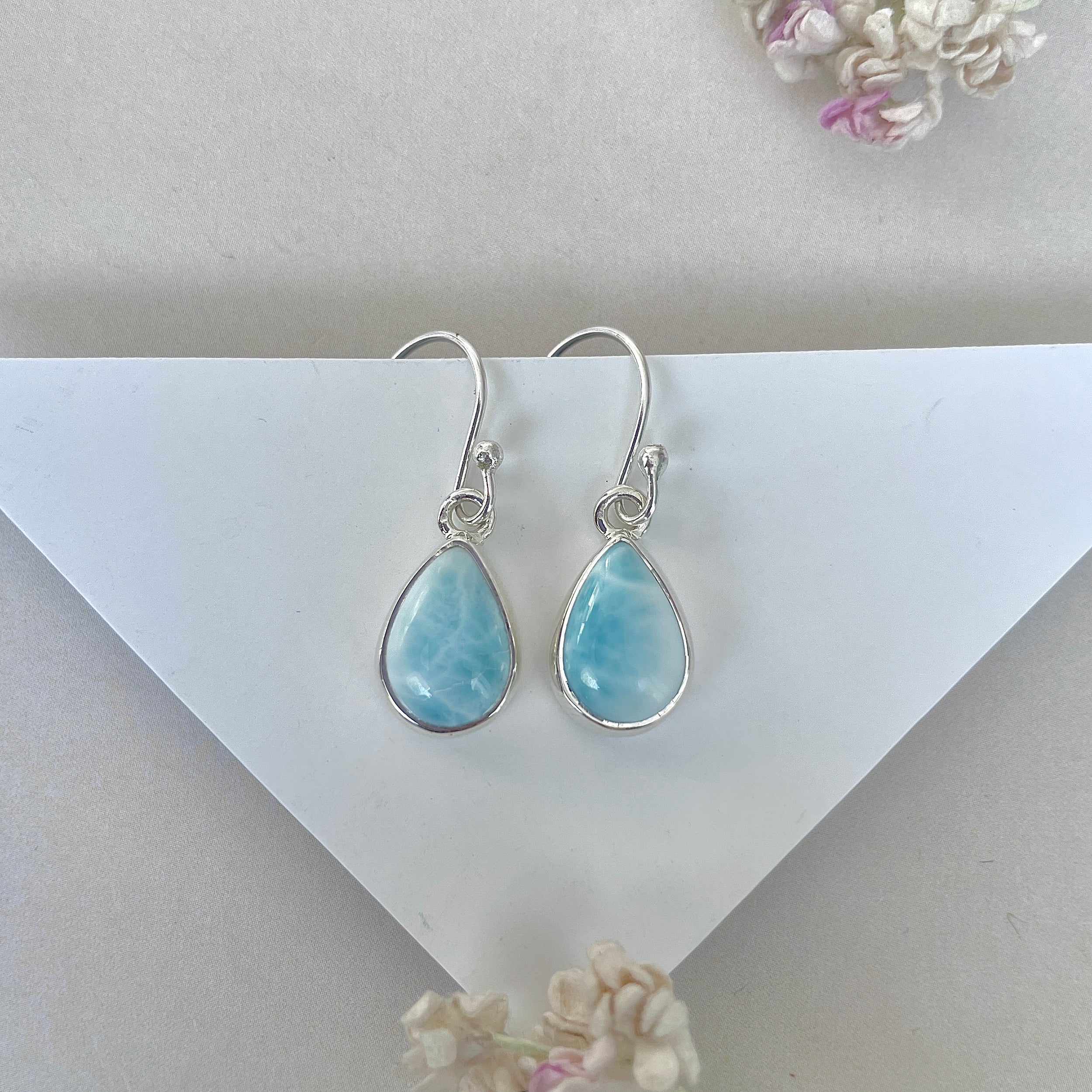 Larimar Earring-(LAR-E-3720.)