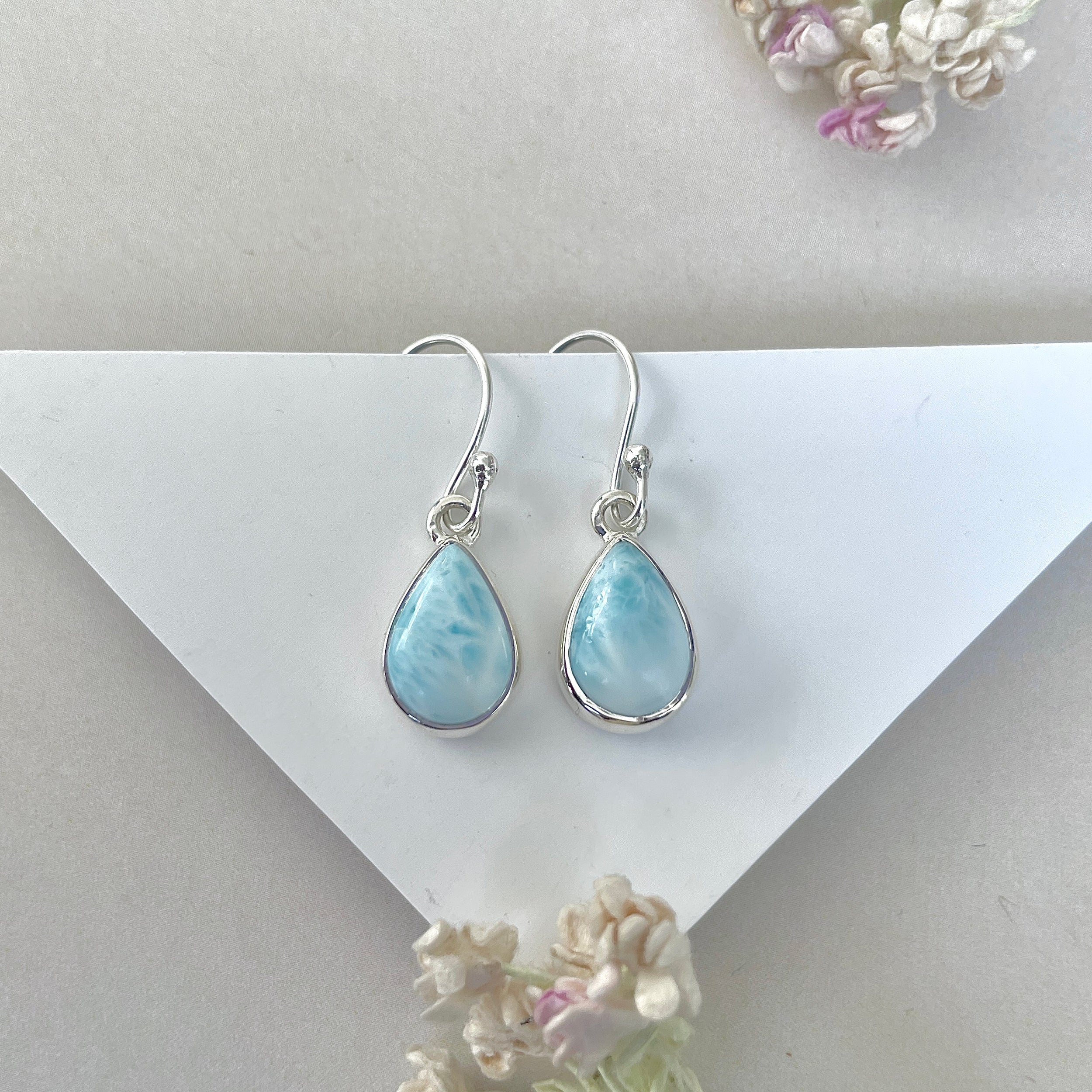 Larimar Earring-(LAR-E-3722.)
