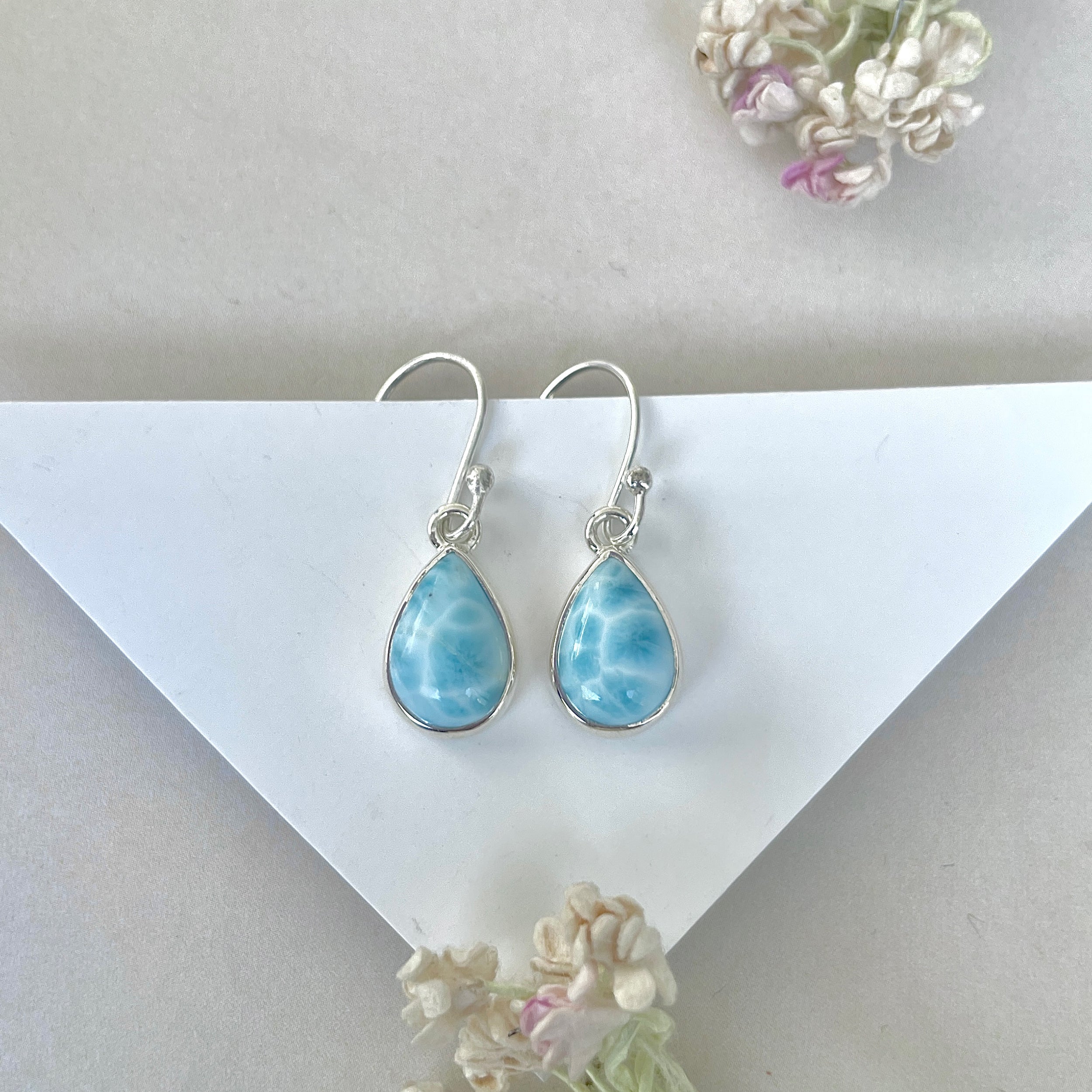 Larimar Earring-(LAR-E-3724.)