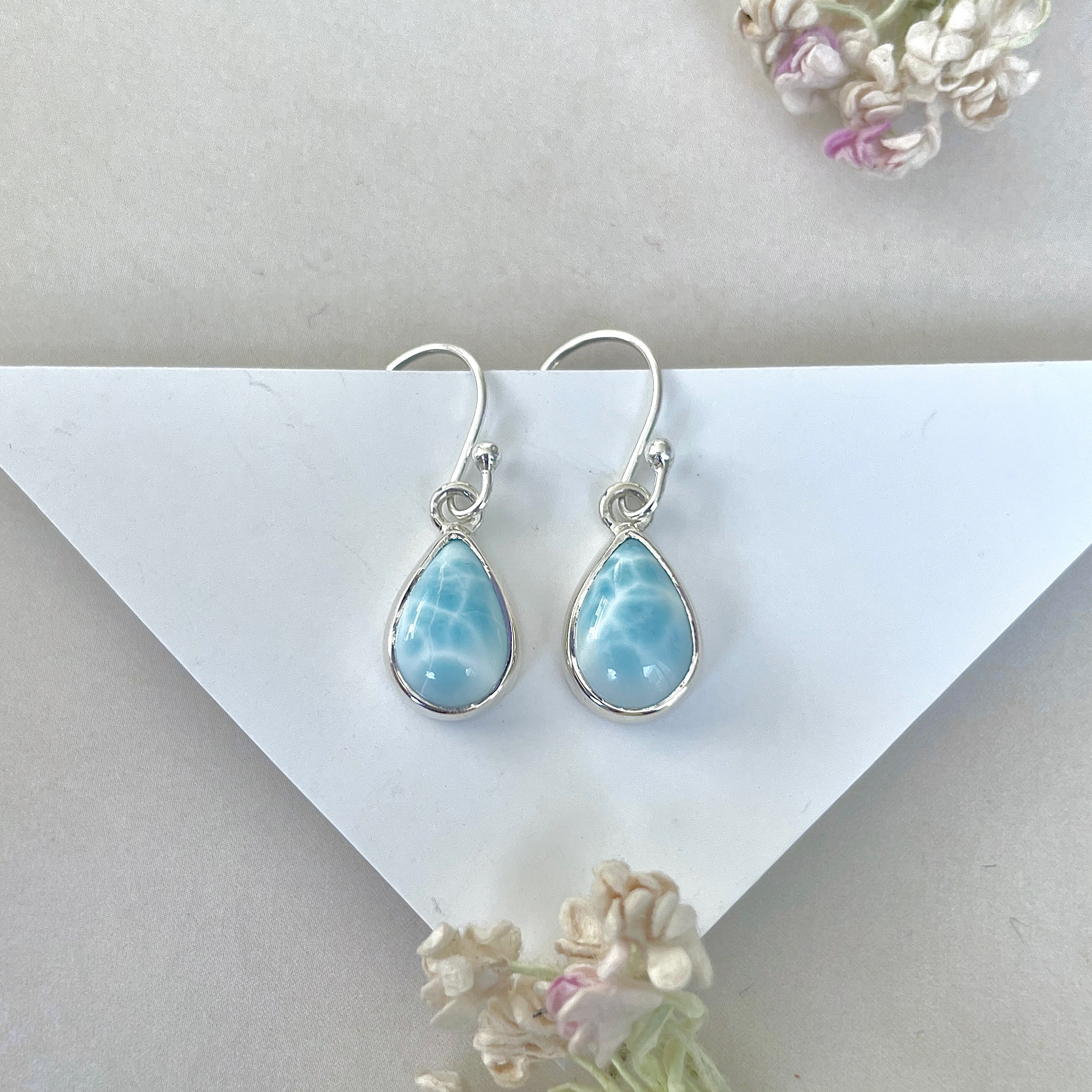 Larimar Earring-(LAR-E-3726.)