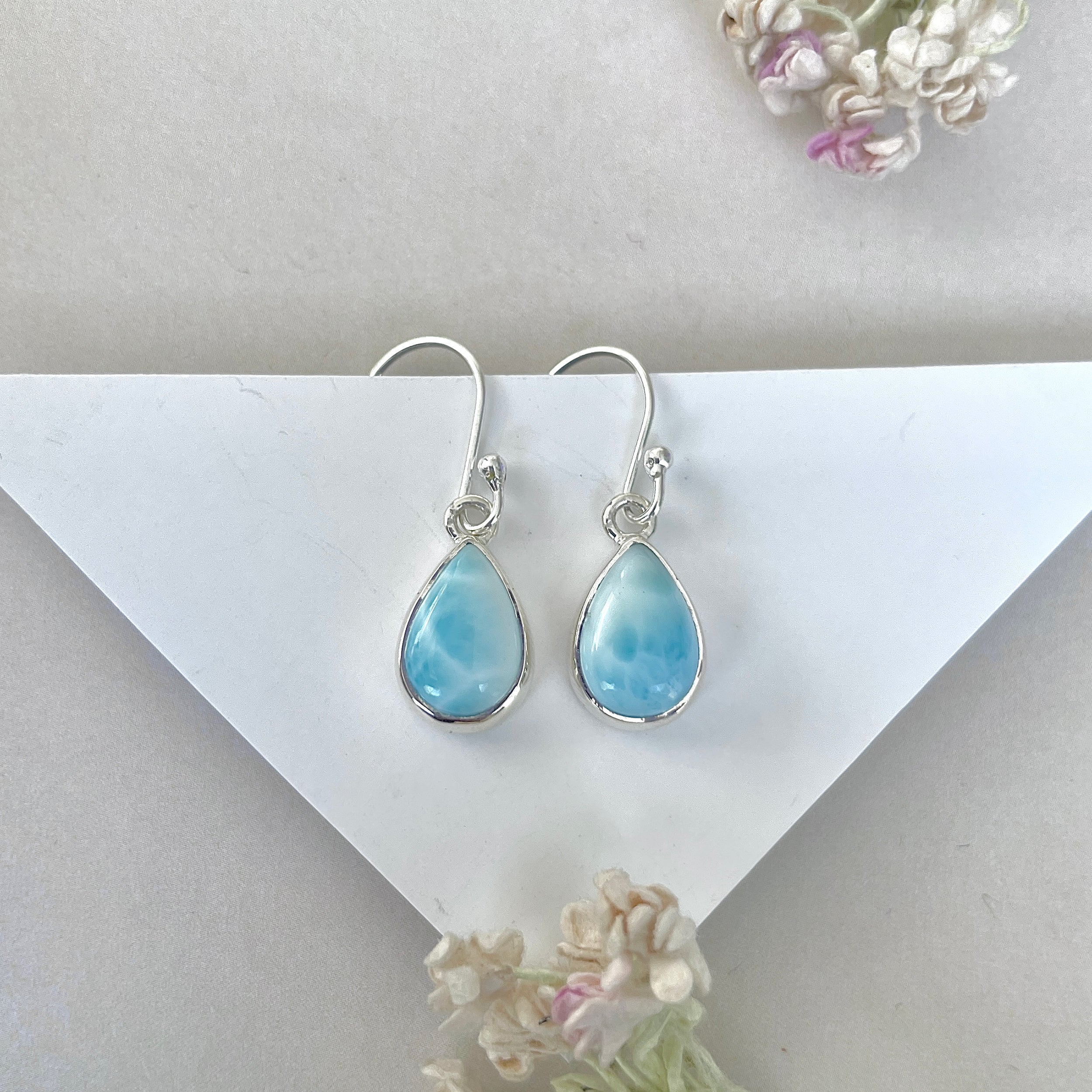 Larimar Earring-(LAR-E-3728.)