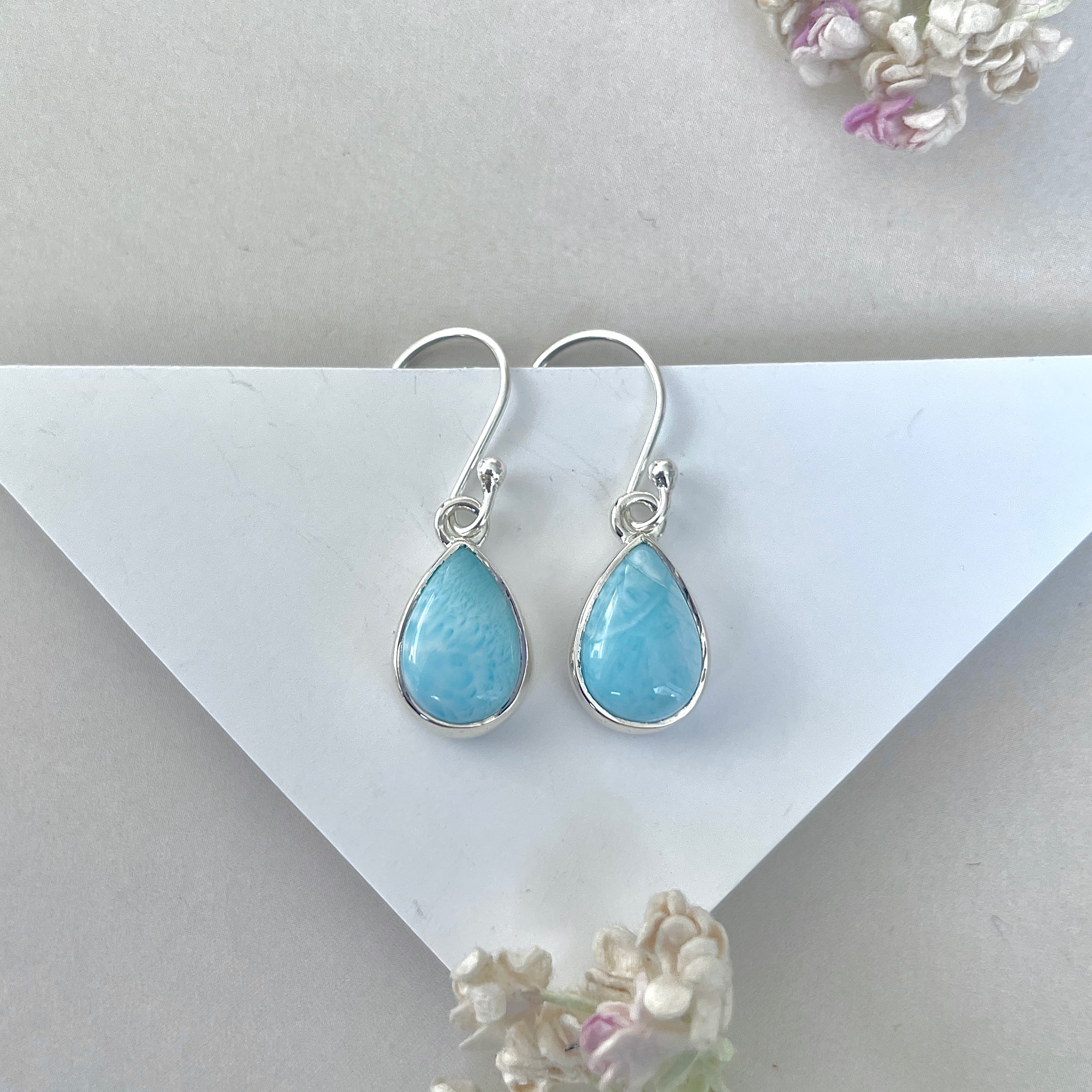 Larimar Earring-(LAR-E-3730.)
