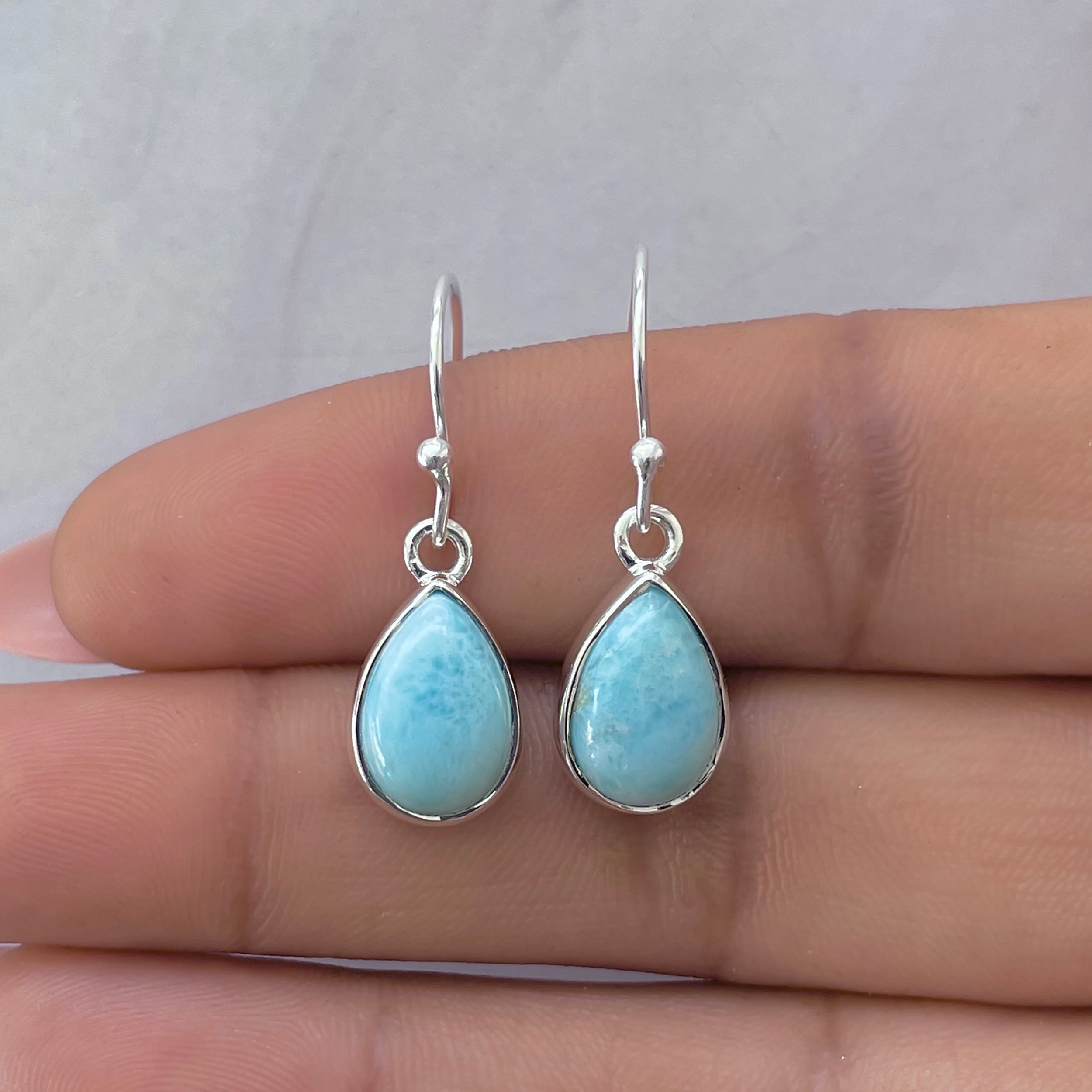 Larimar Earring-(LAR-E-3731.)
