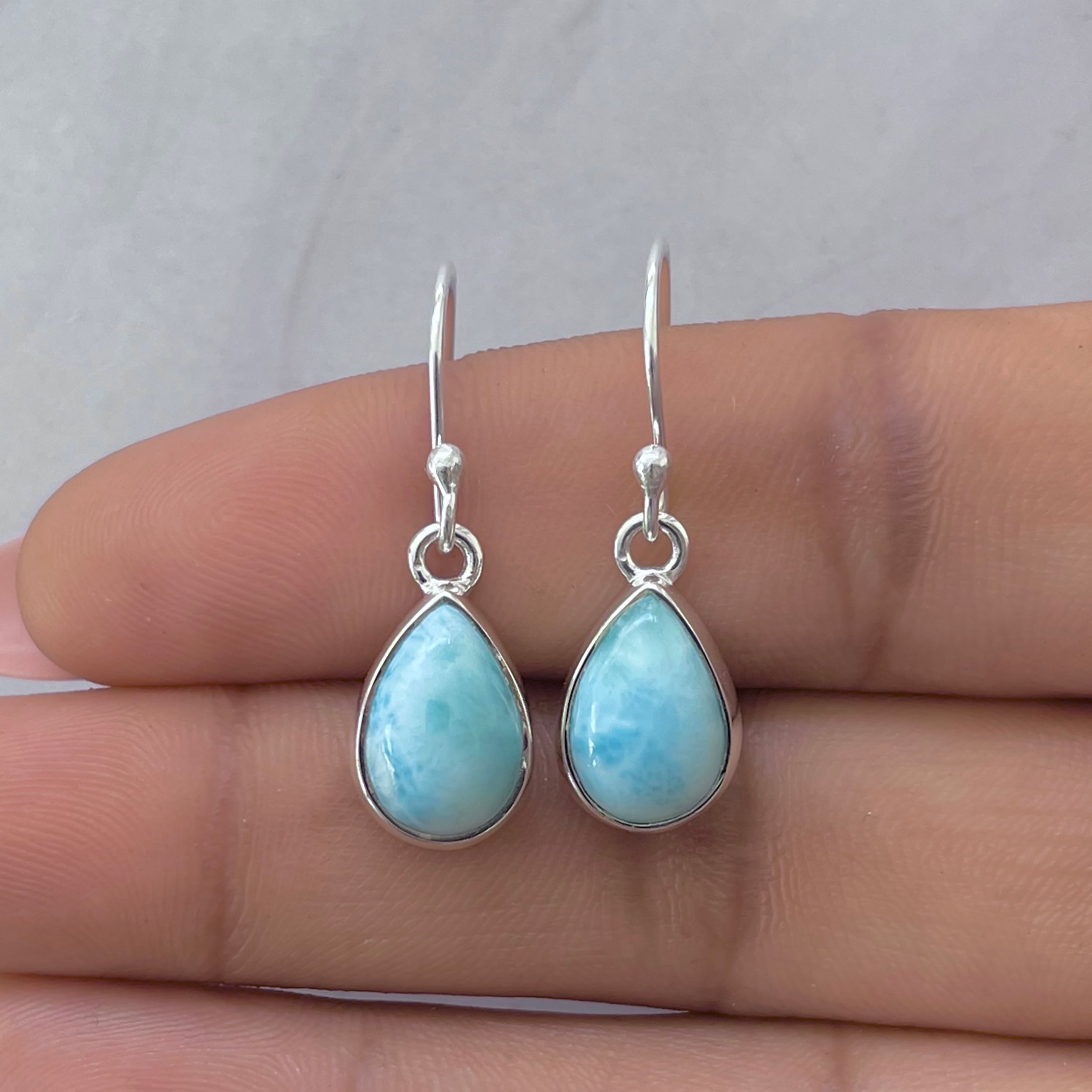 Larimar Earring-(LAR-E-3732.)