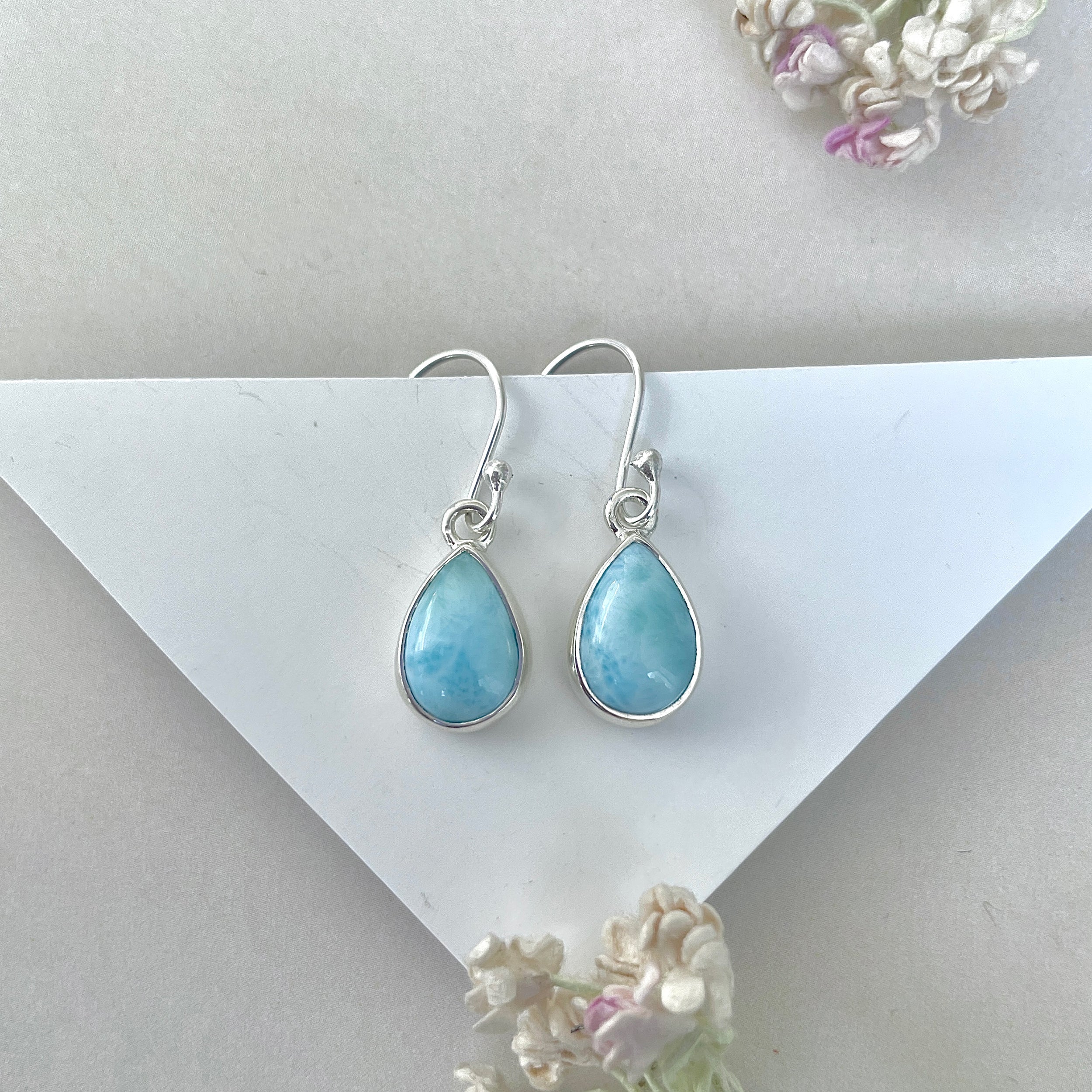Larimar Earring-(LAR-E-3732.)