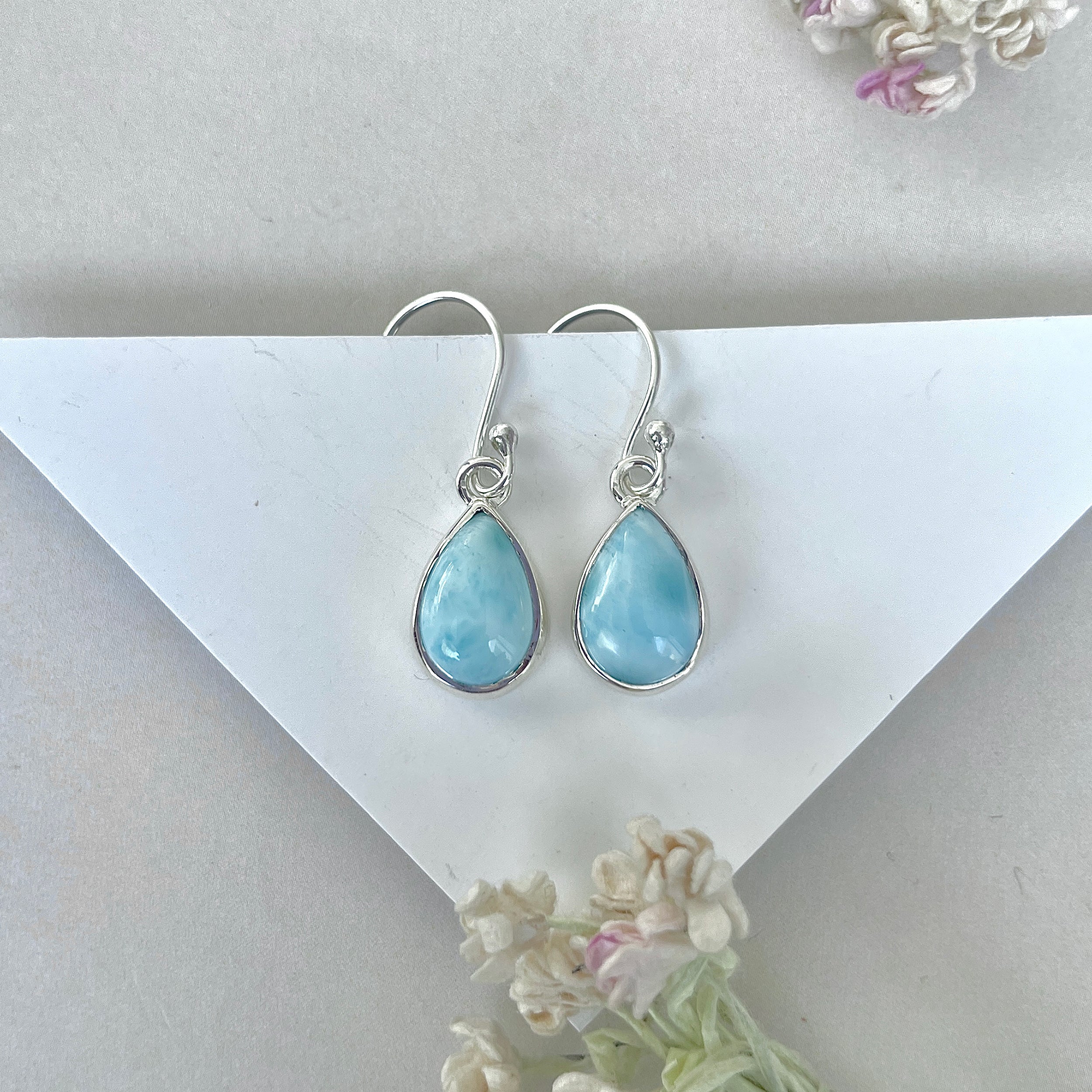 Larimar Earring-(LAR-E-3736.)