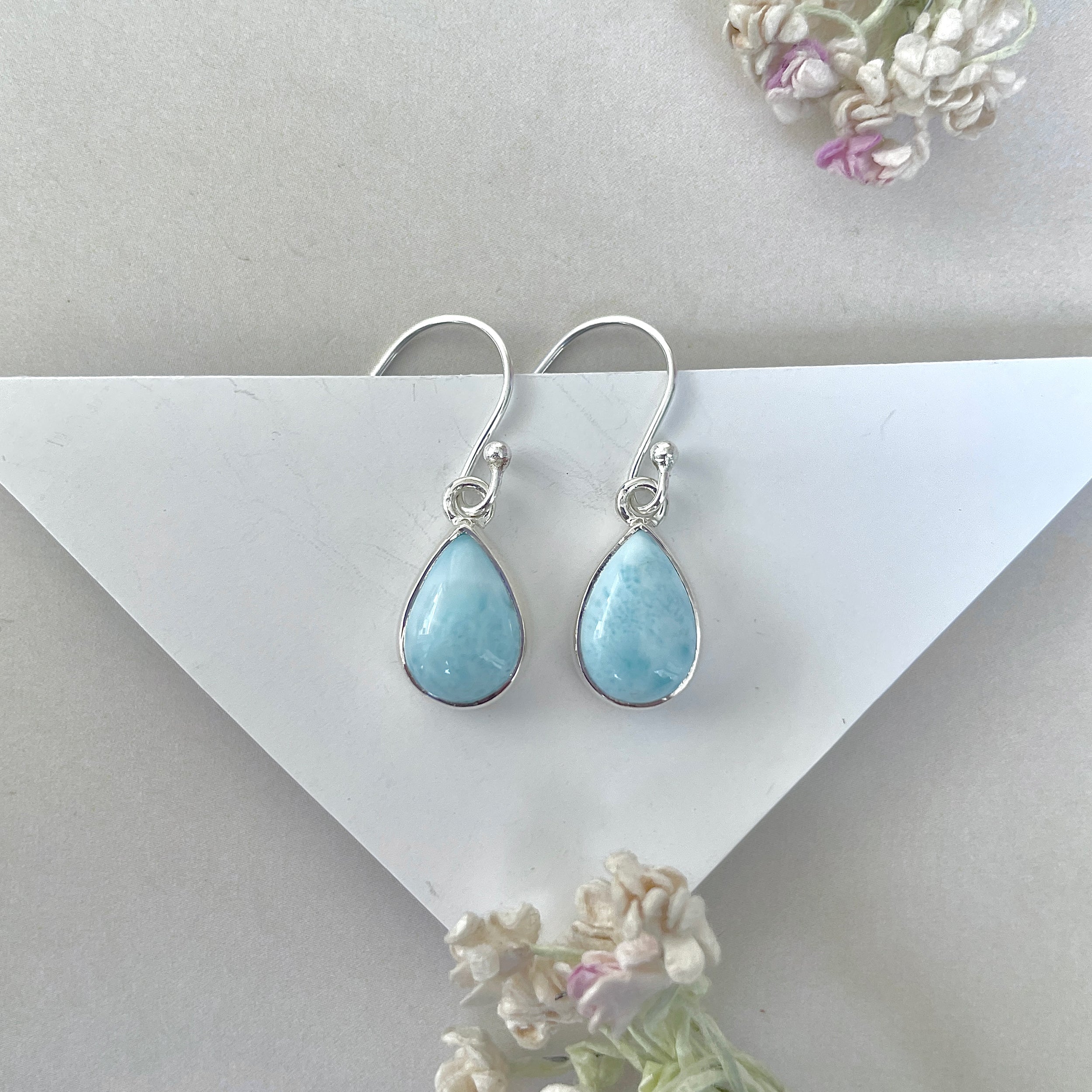 Larimar Earring-(LAR-E-3745.)