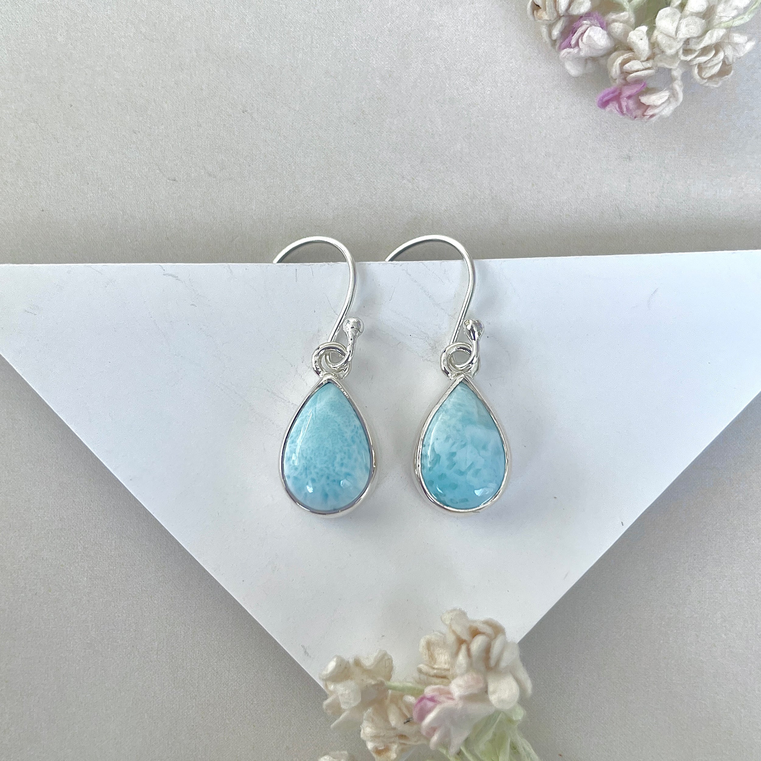 Larimar Earring-(LAR-E-3748.)