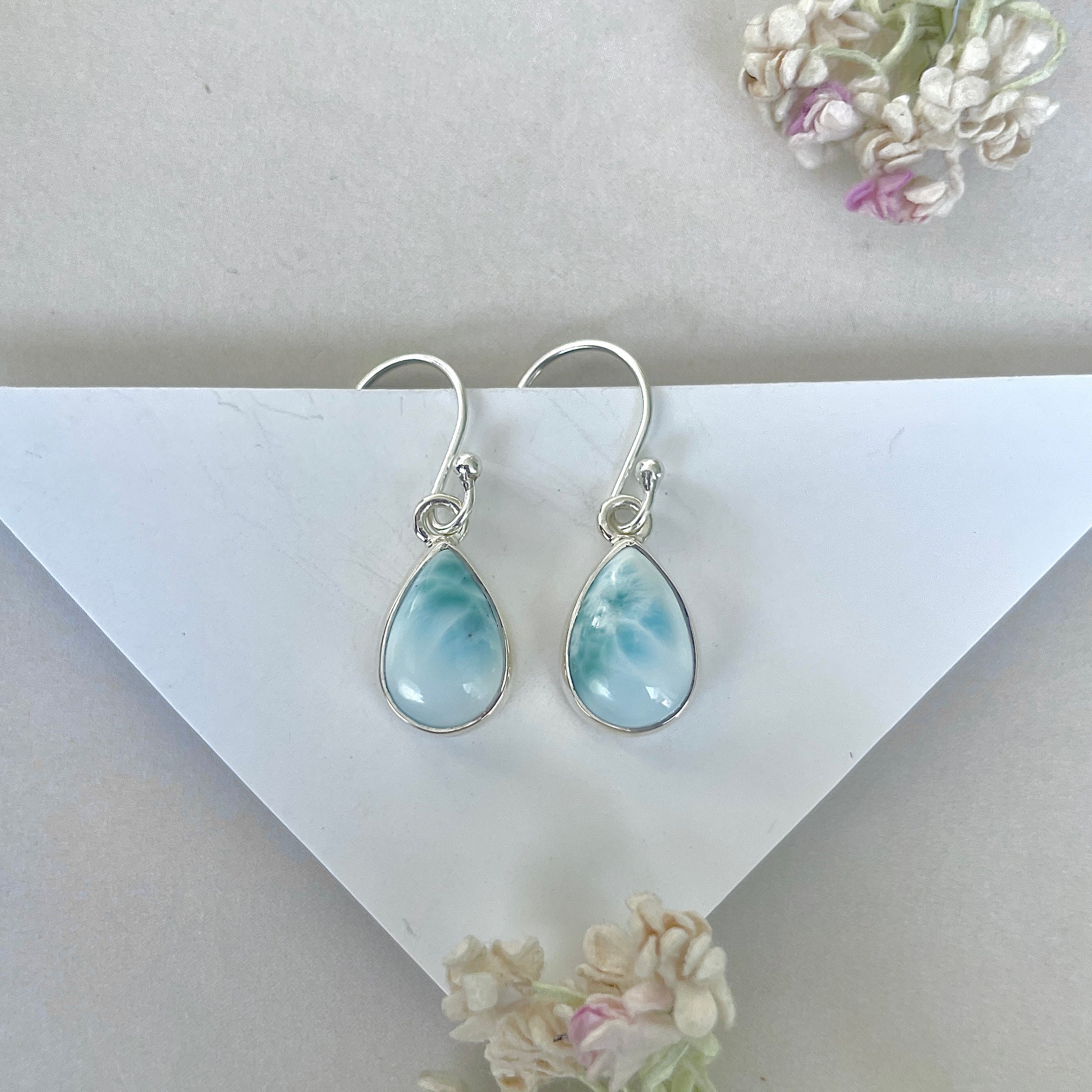 Larimar Earring-(LAR-E-3750.)