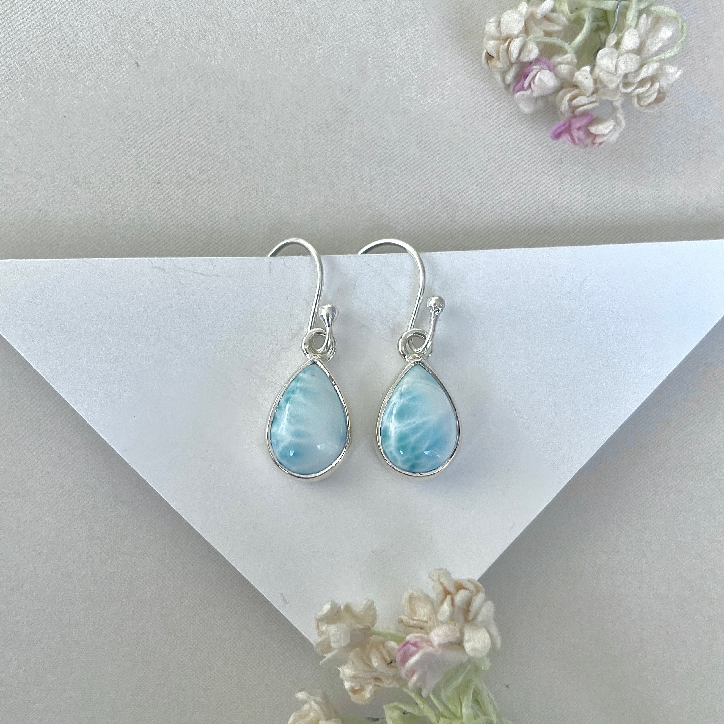 Larimar Earring-(LAR-E-3751.)