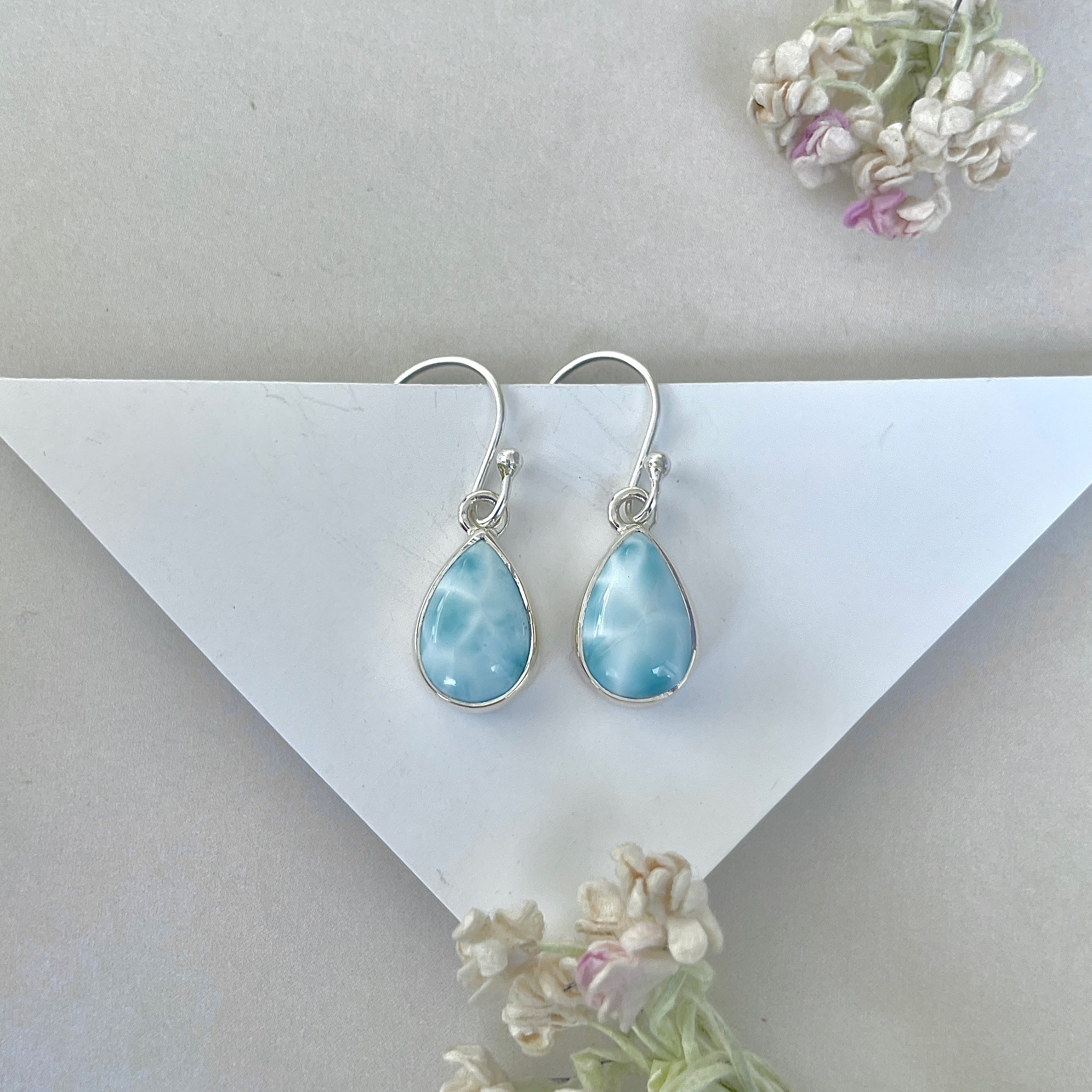 Larimar Earring-(LAR-E-3752.)