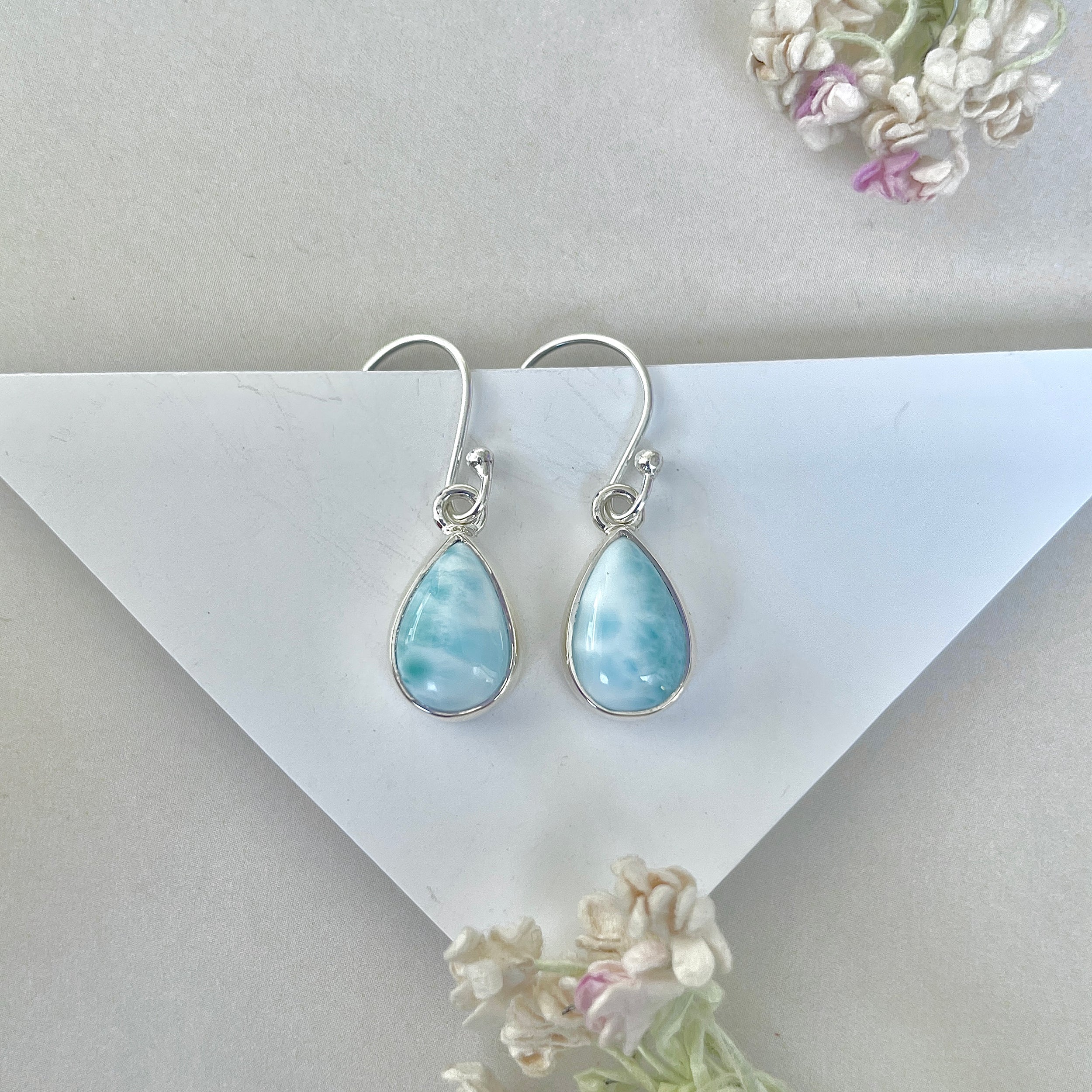 Larimar Earring-(LAR-E-3757.)