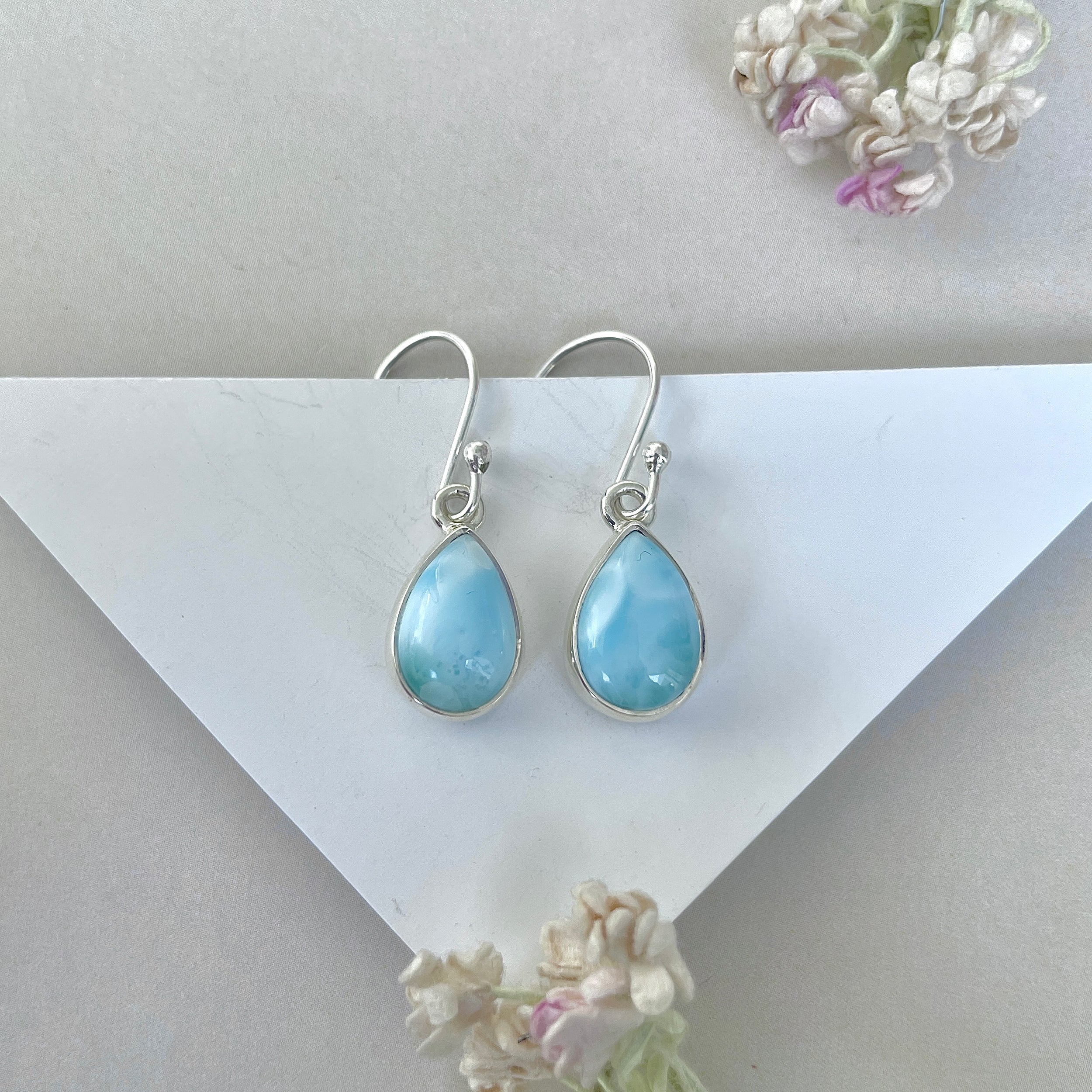 Larimar Earring-(LAR-E-3759.)