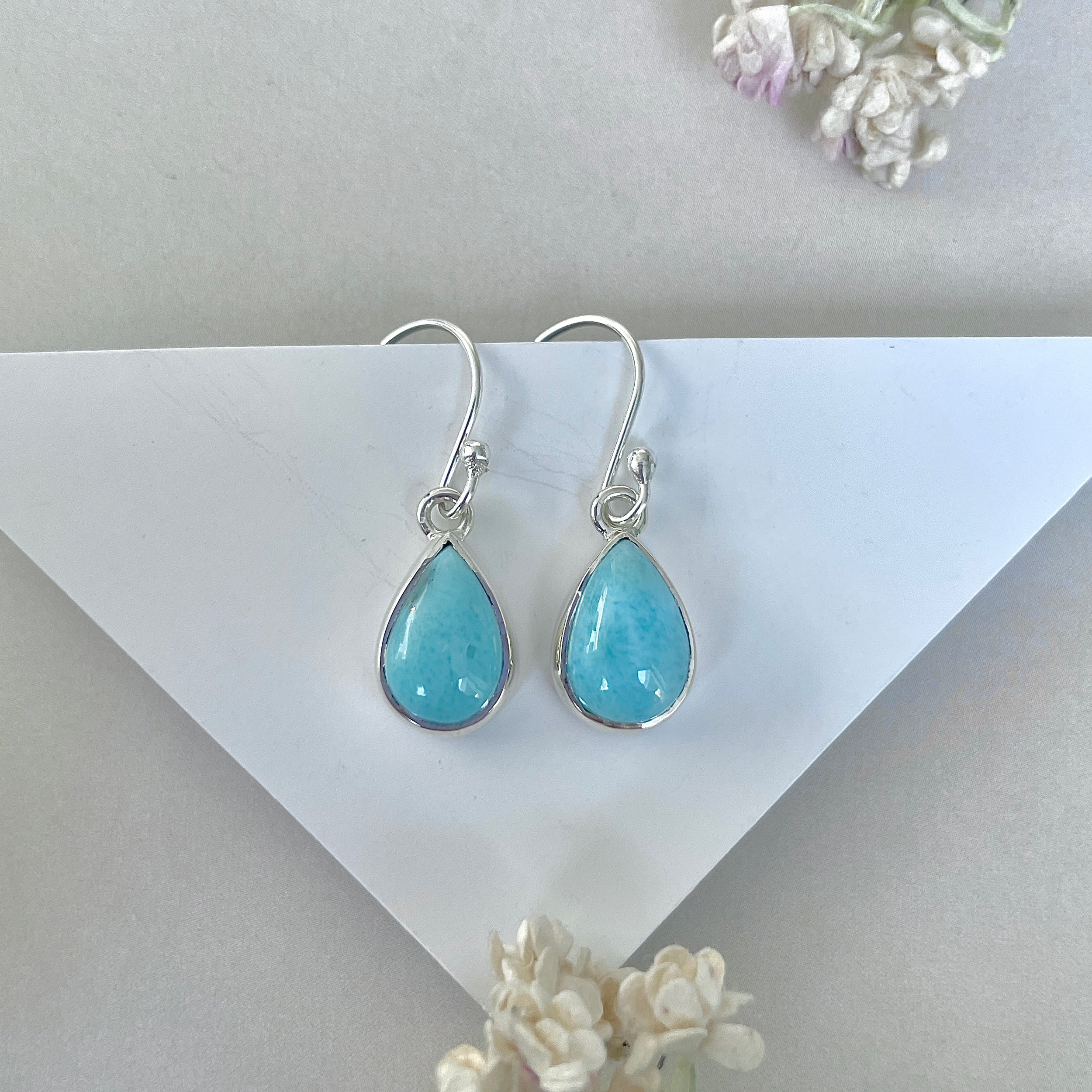 Larimar Earring-(LAR-E-3778.)