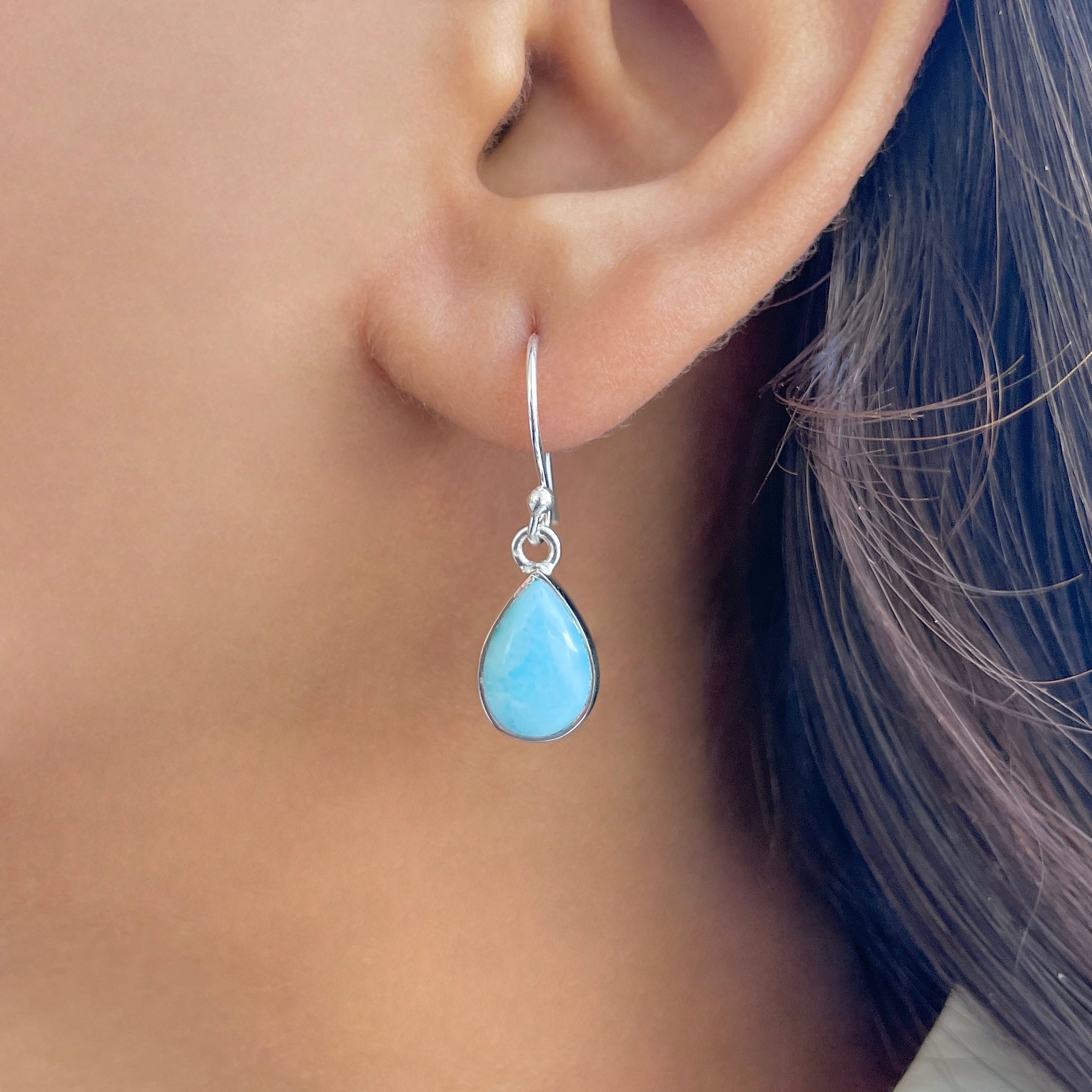 Larimar Earring-(LAR-E-3786.)