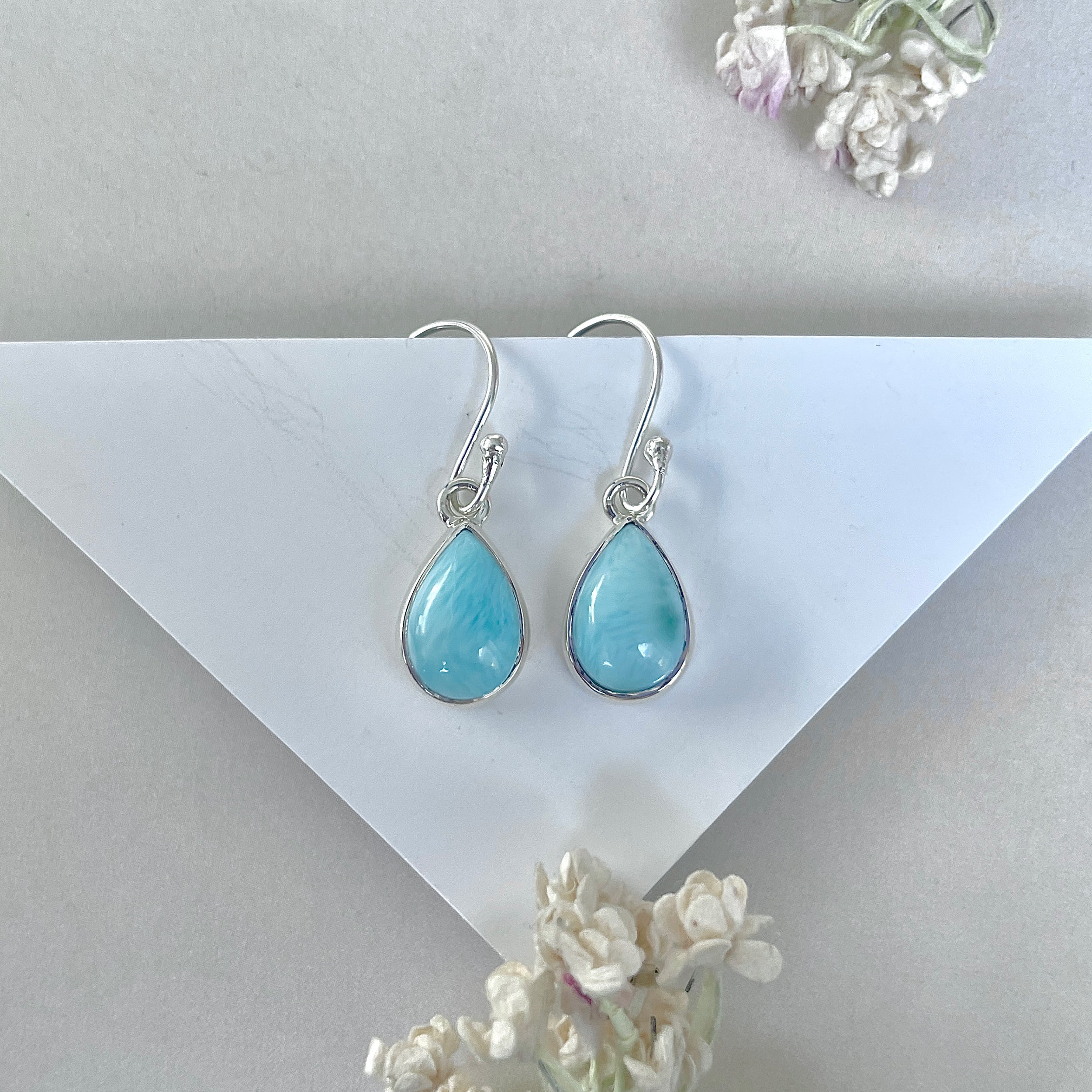 Larimar Earring-(LAR-E-3788.)