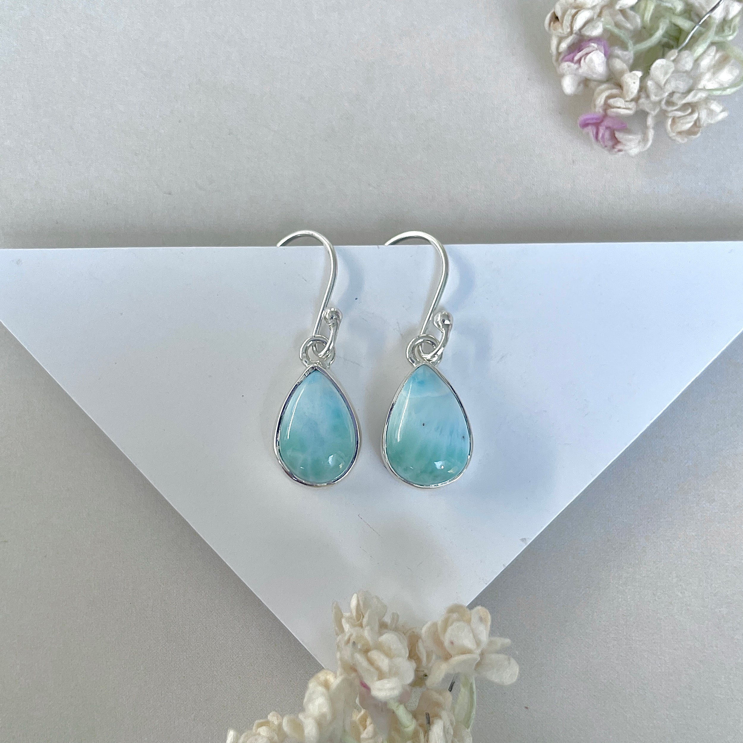 Larimar Earring-(LAR-E-3790.)