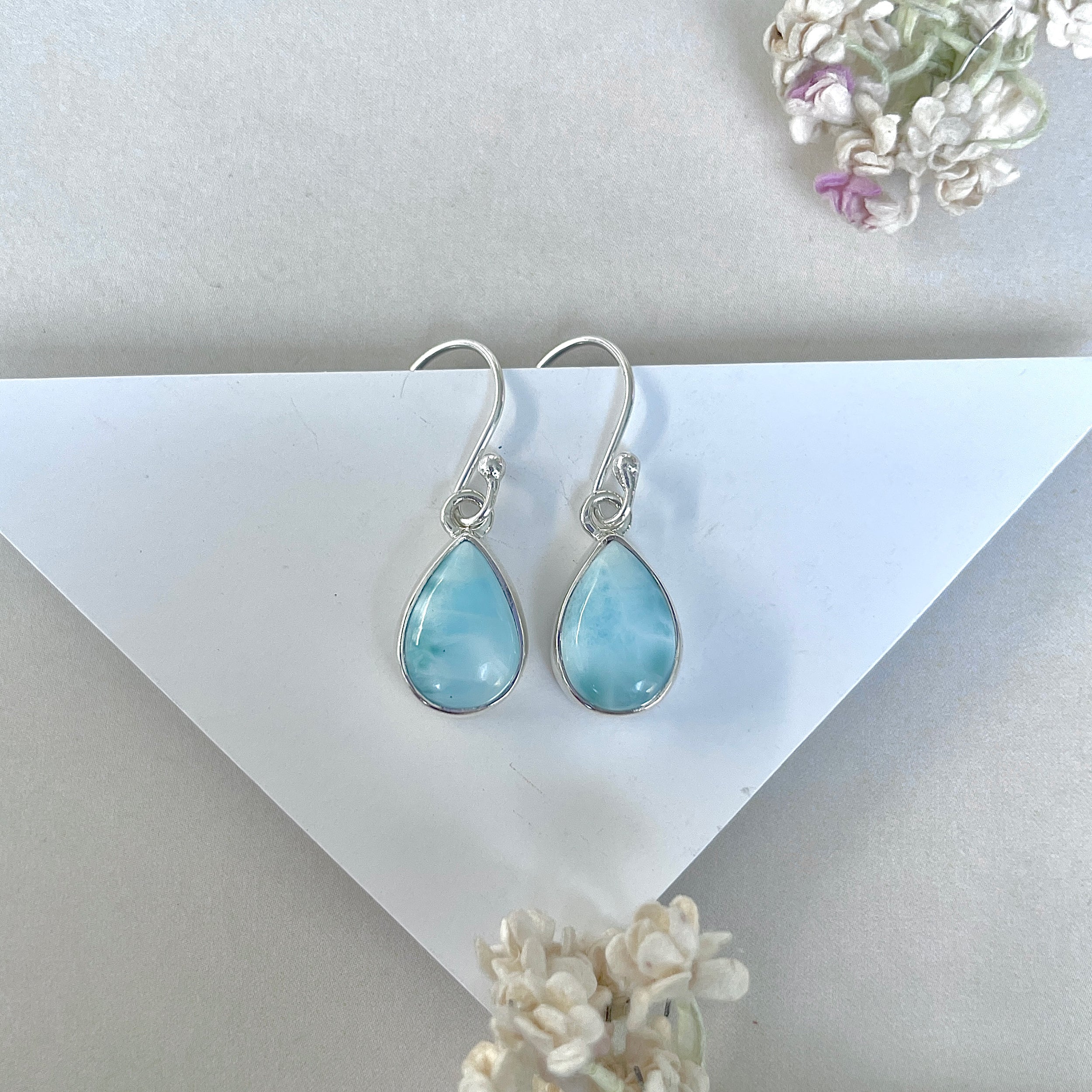 Larimar Earring-(LAR-E-3791.)