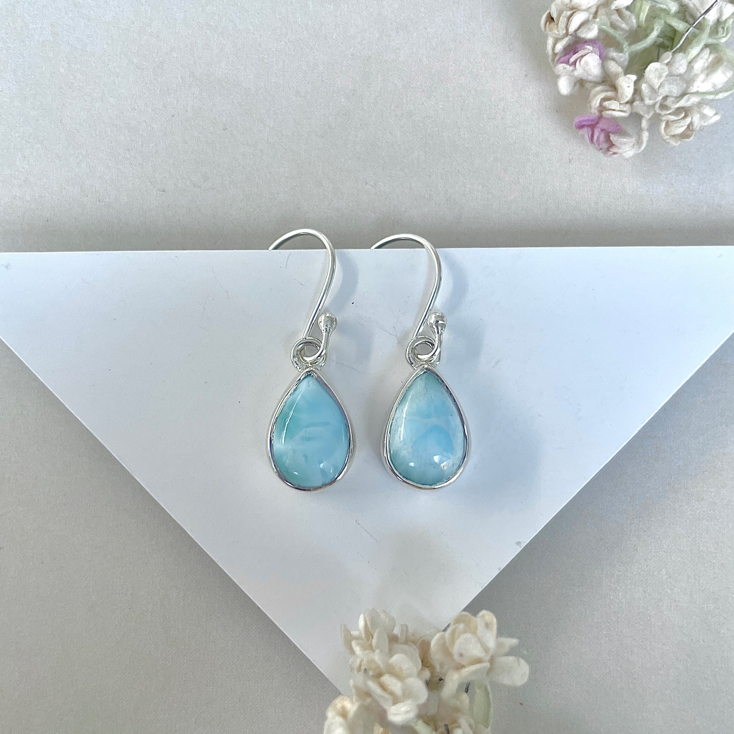 Larimar Earring-(LAR-E-3792.)