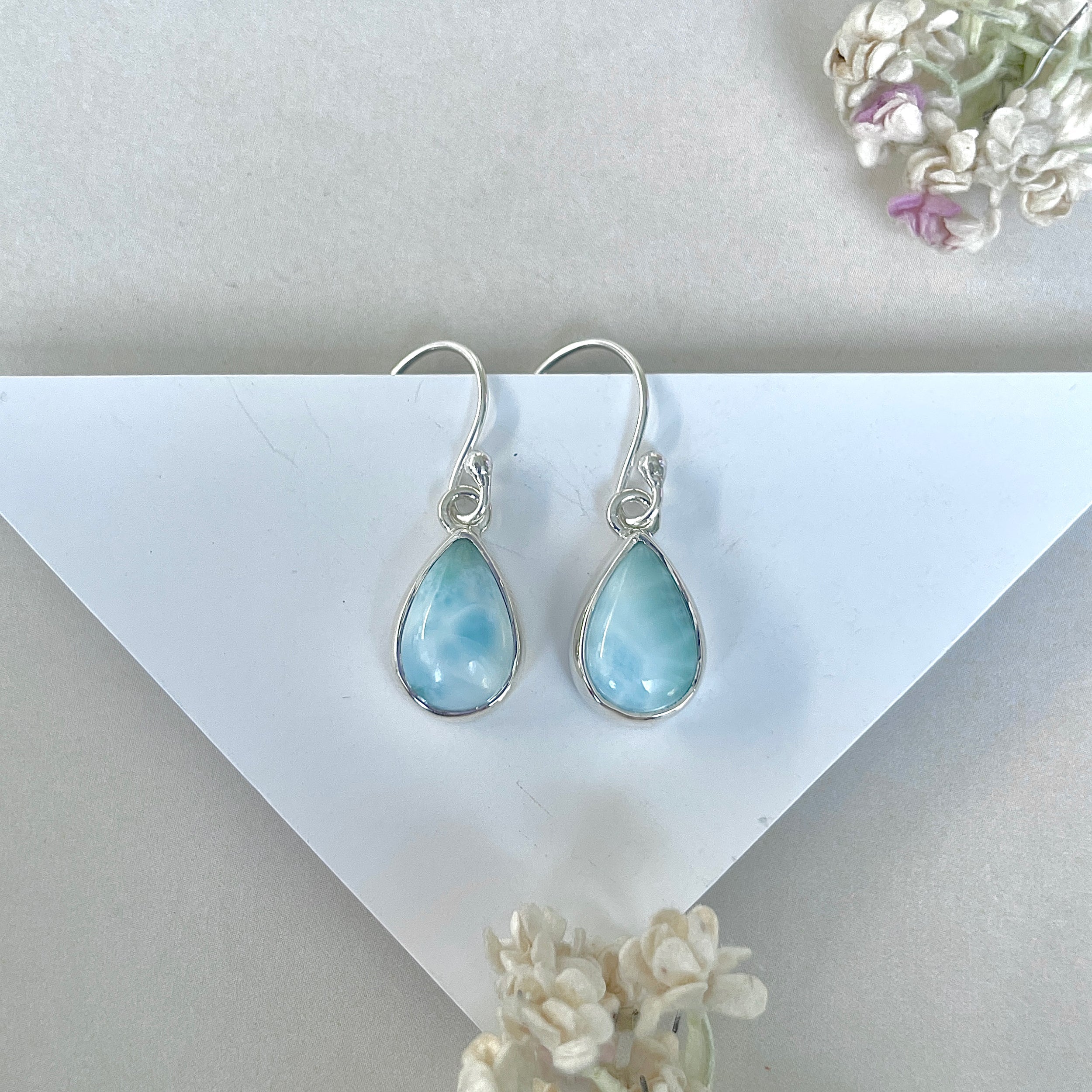 Larimar Earring-(LAR-E-3794.)