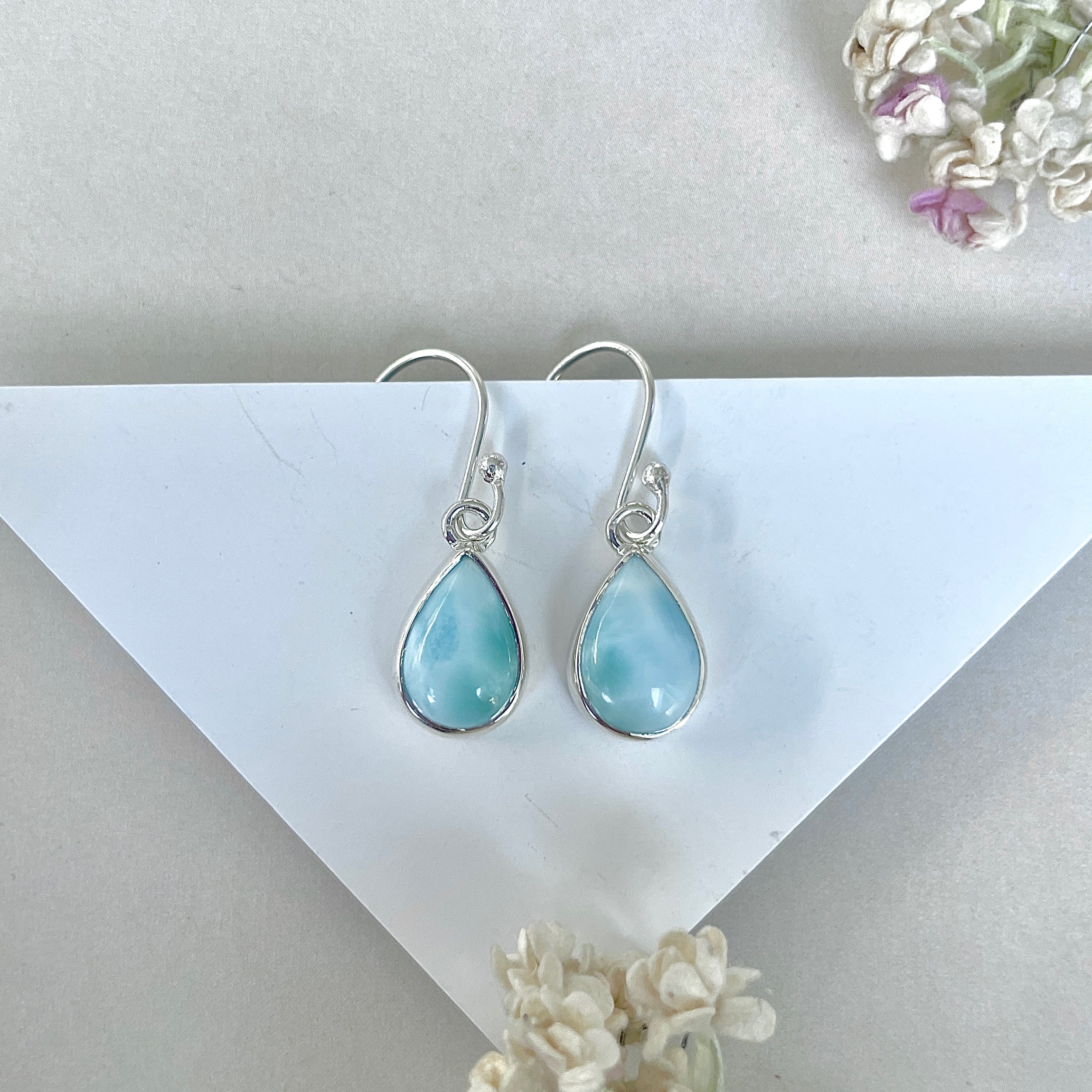 Larimar Earring-(LAR-E-3795.)