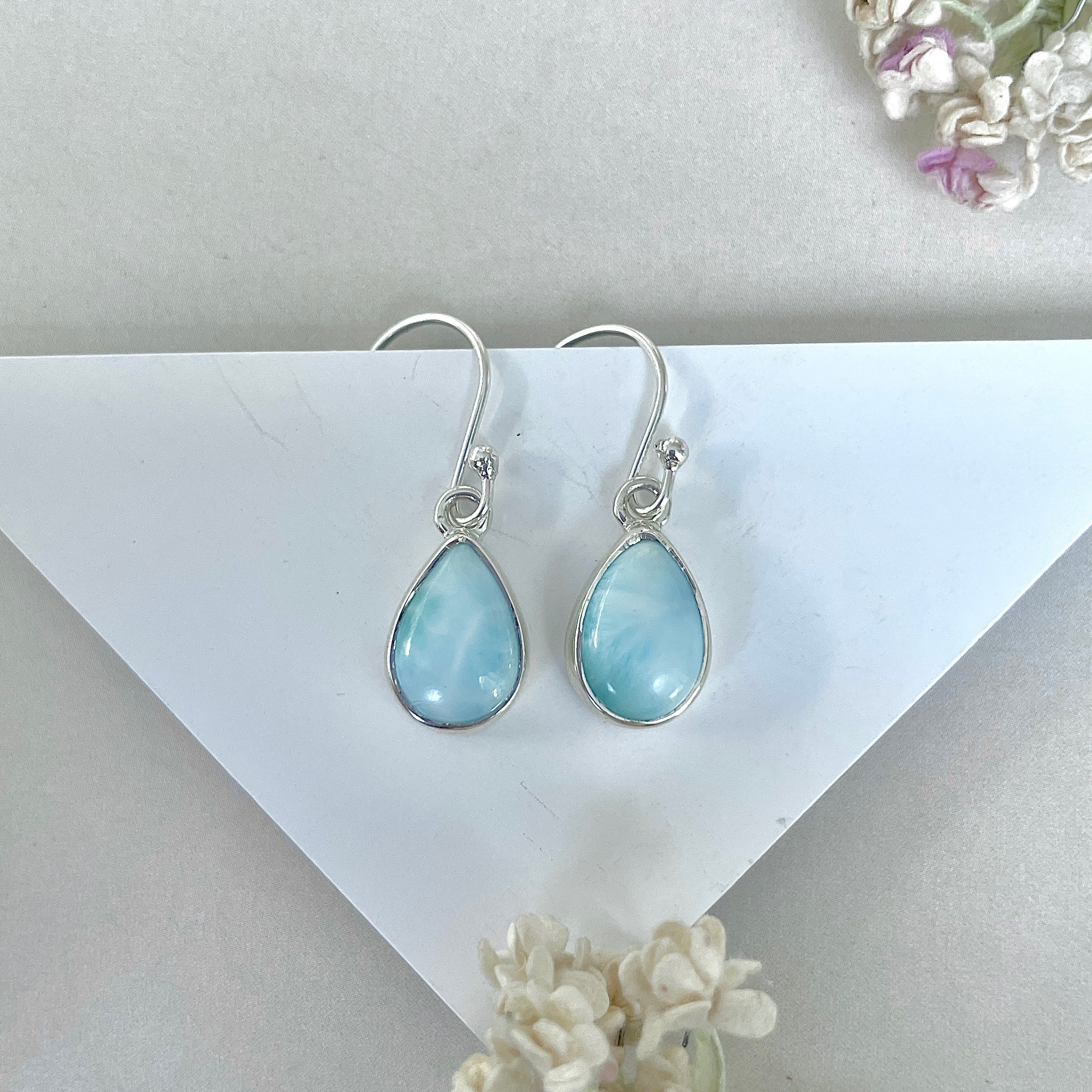 Larimar Earring-(LAR-E-3796.)