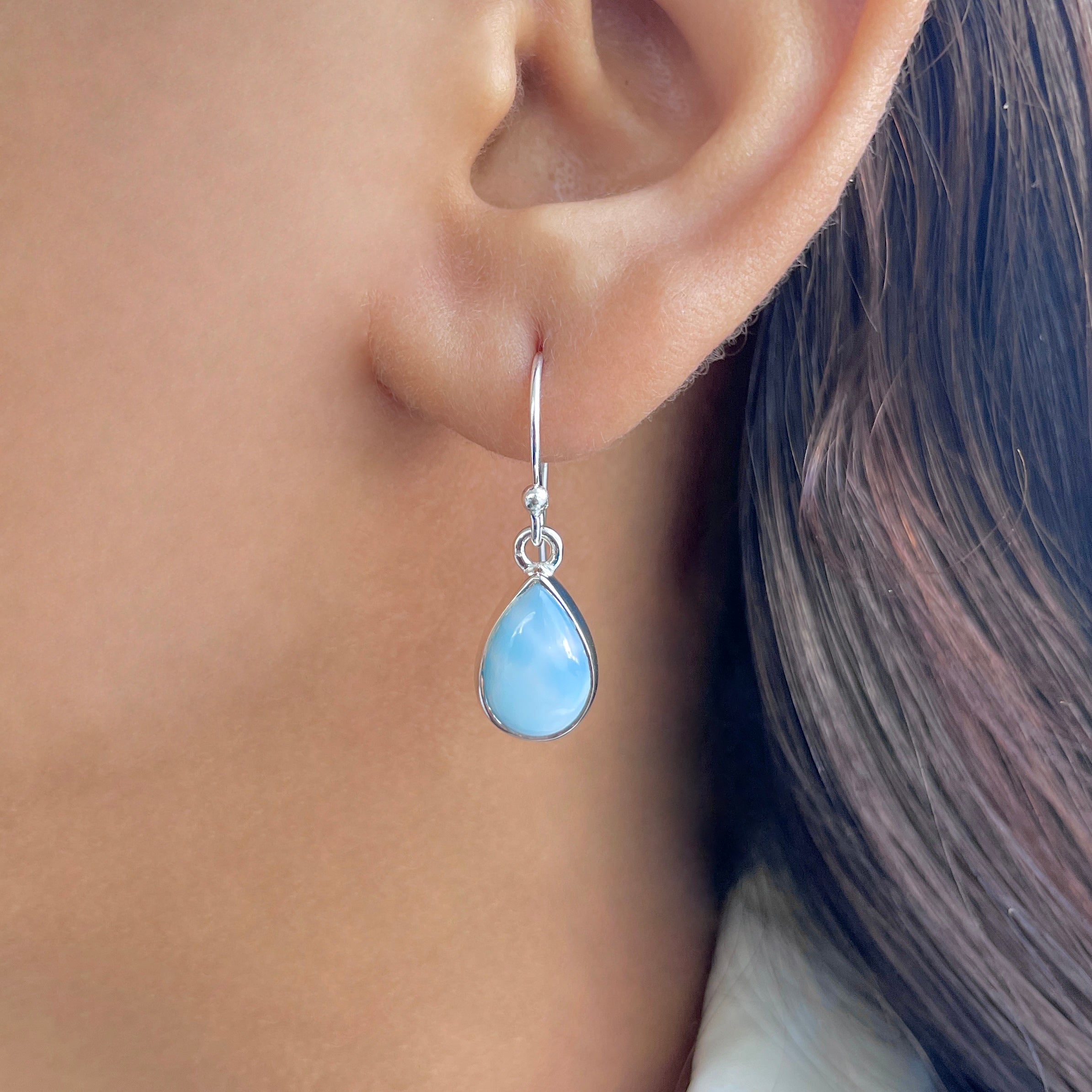 Larimar Earring-(LAR-E-3800.)