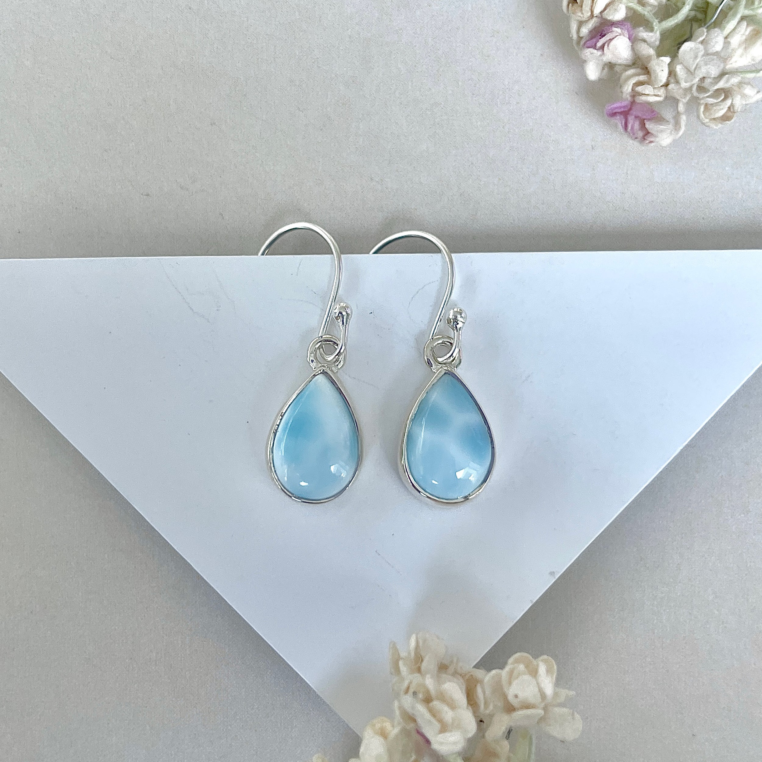 Larimar Earring-(LAR-E-3800.)