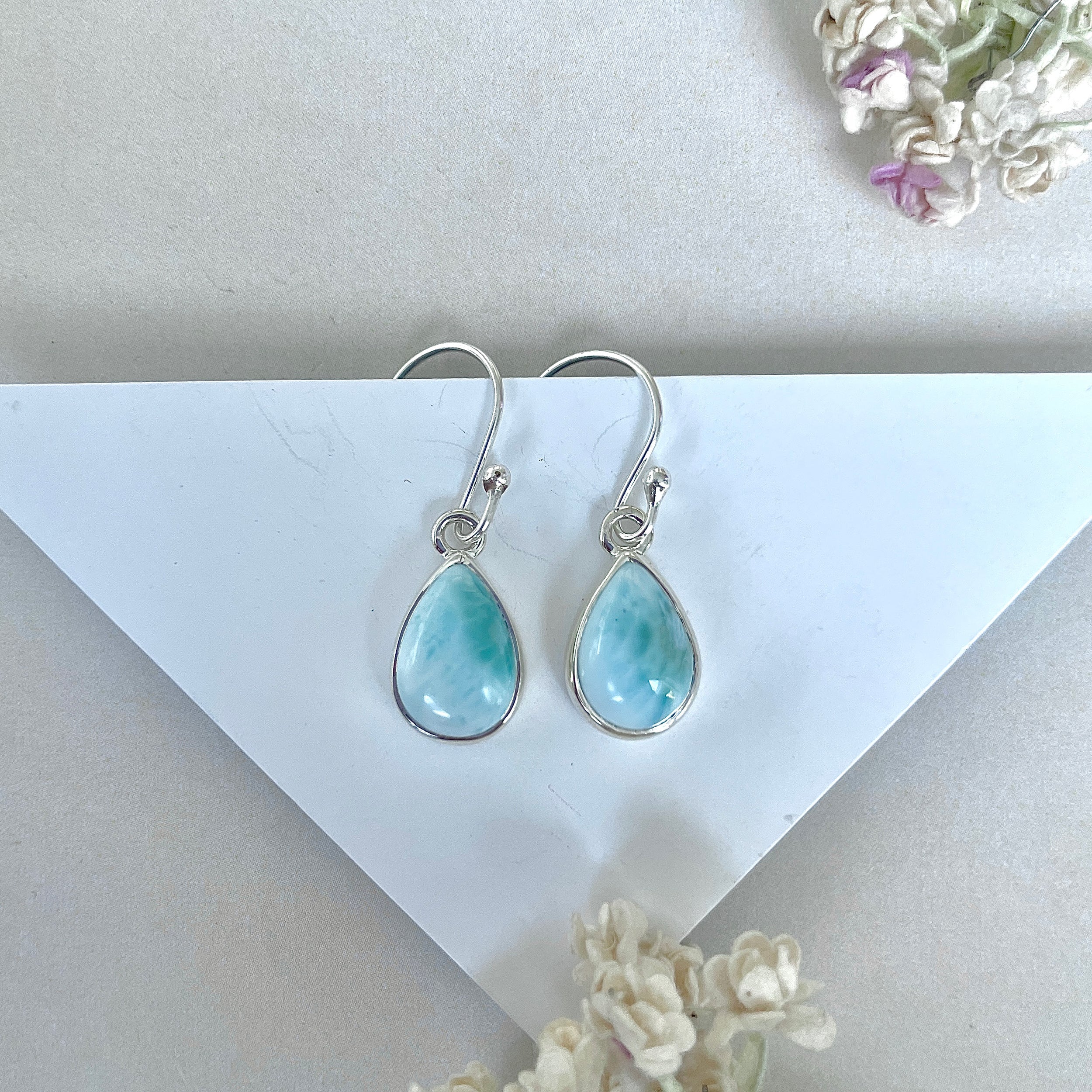 Larimar Earring-(LAR-E-3801.)