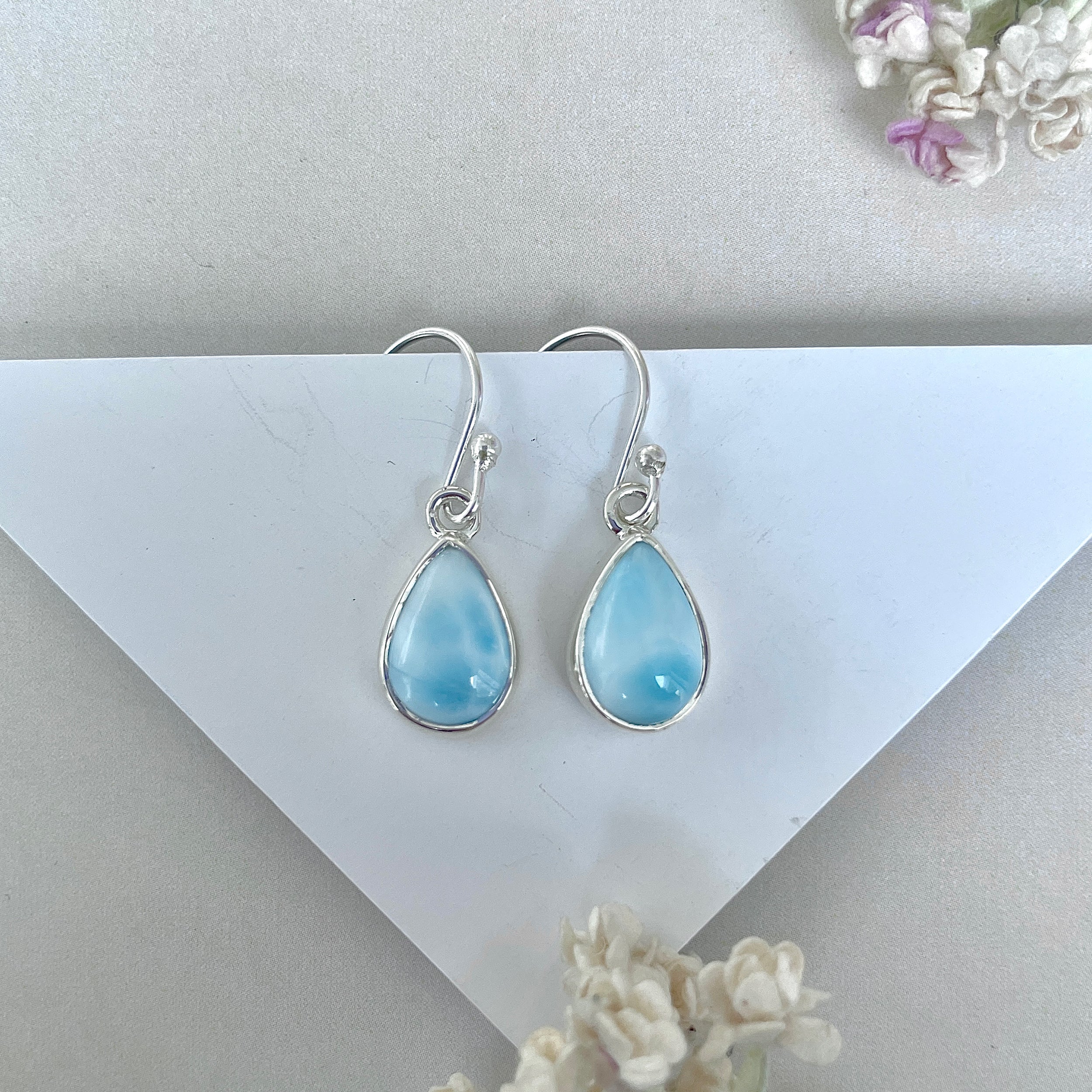 Larimar Earring-(LAR-E-3802.)