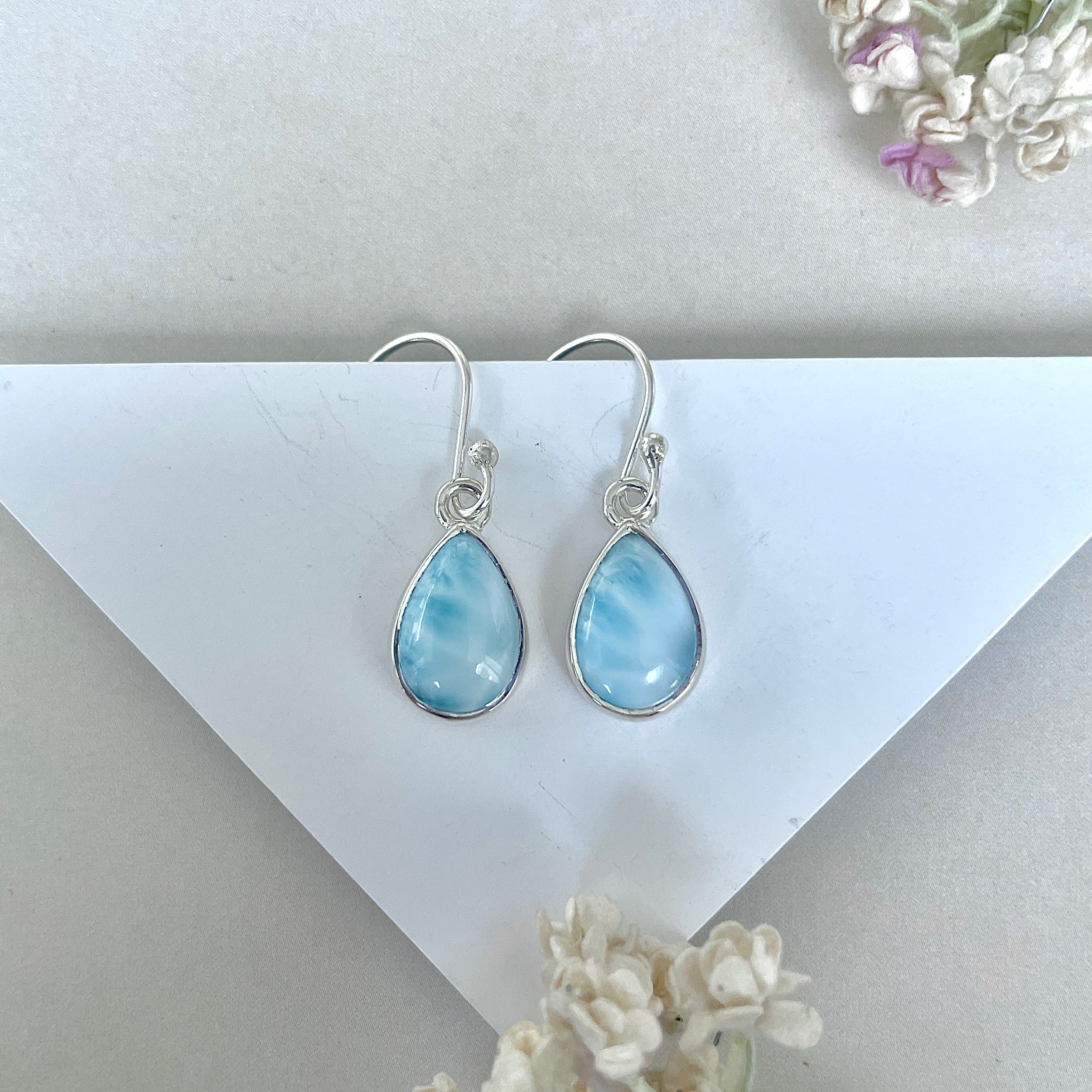 Larimar Earring-(LAR-E-3803.)