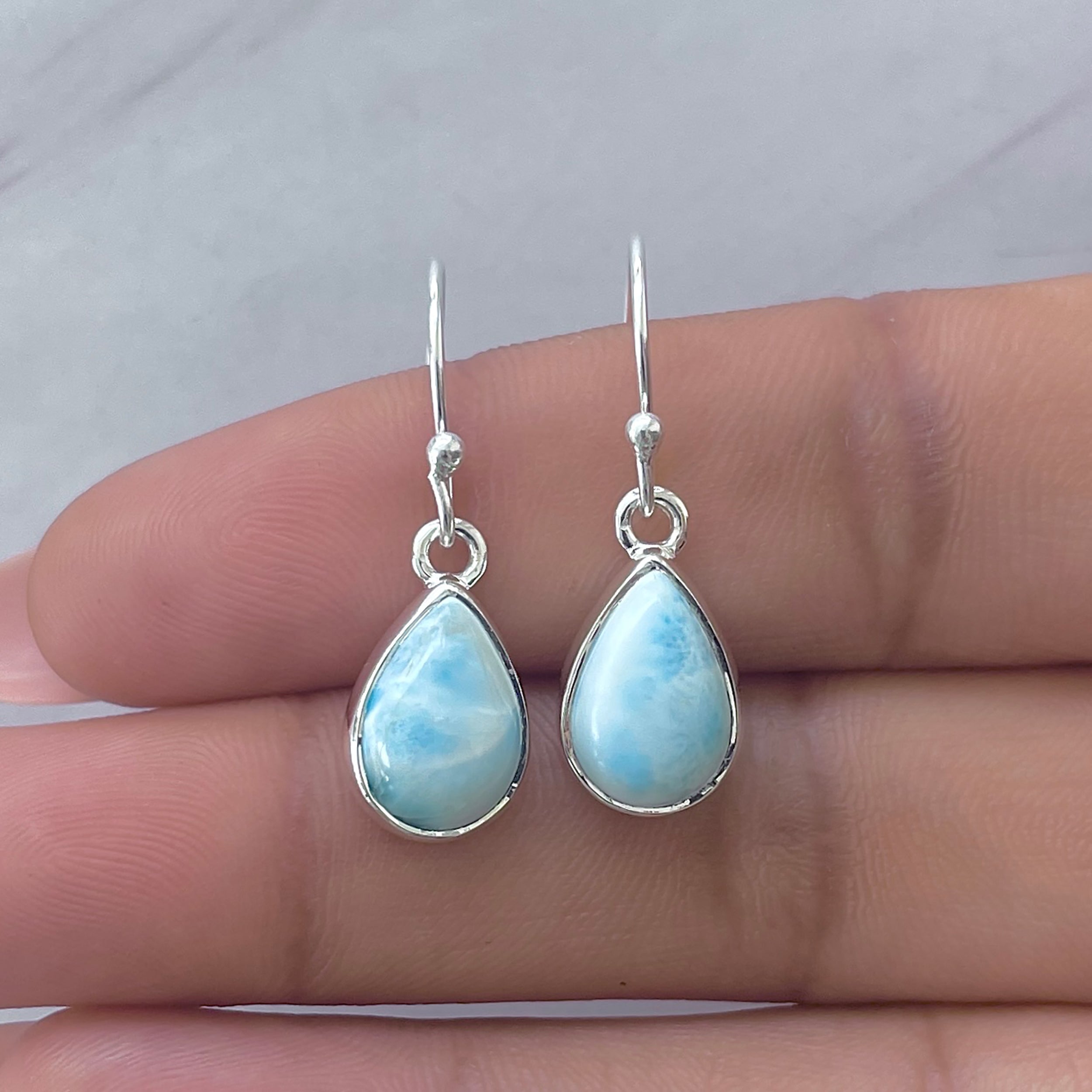 Larimar Earring-(LAR-E-3804.)
