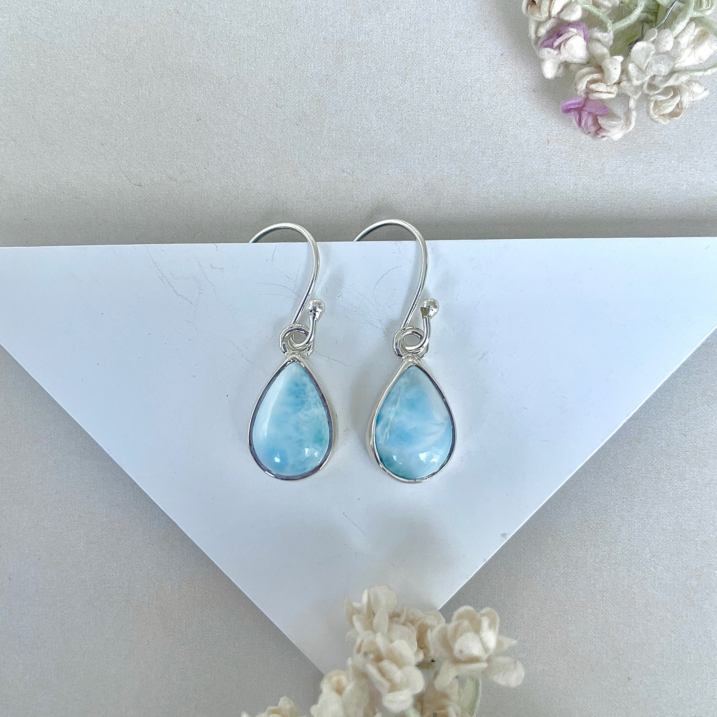 Larimar Earring-(LAR-E-3804.)