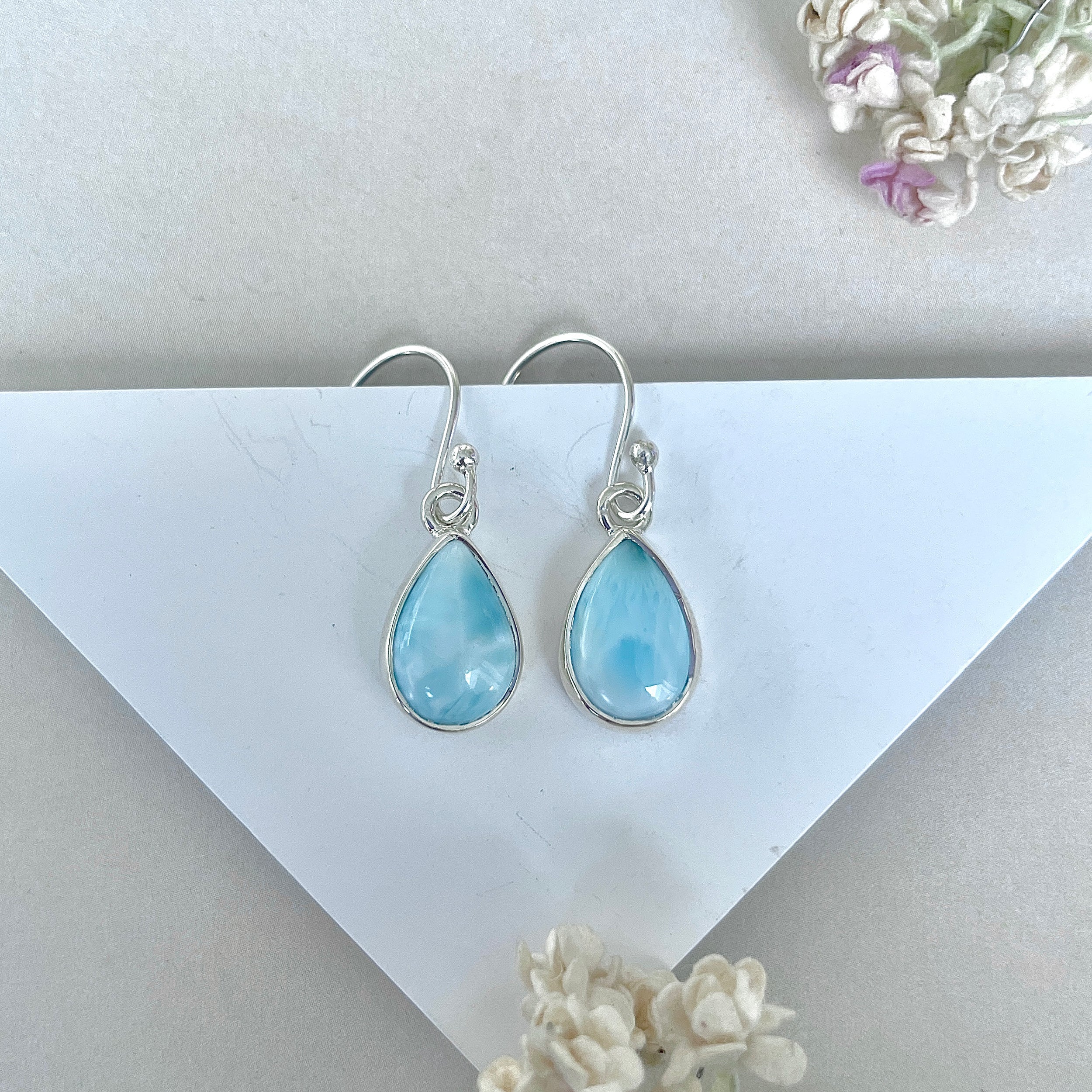 Larimar Earring-(LAR-E-3805.)