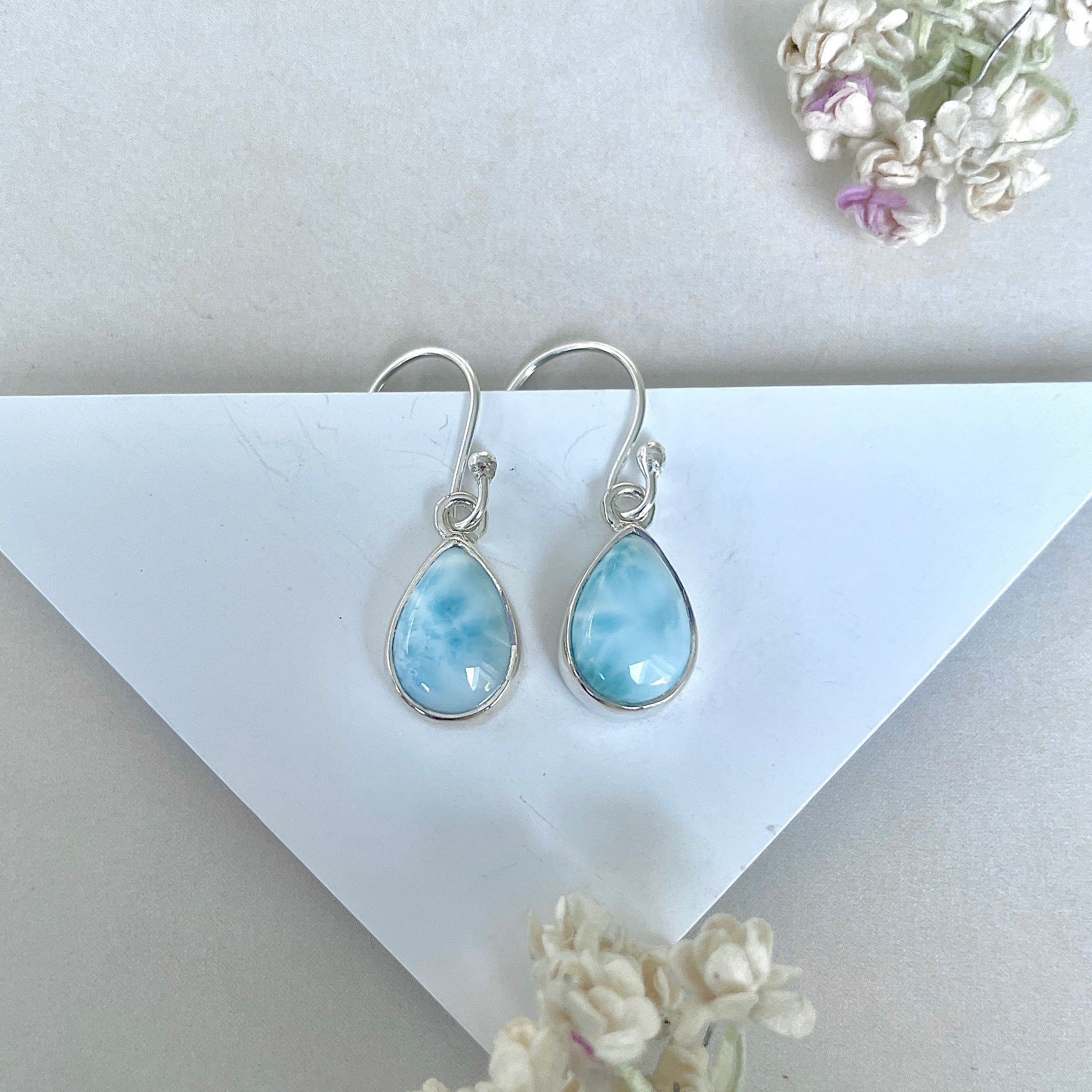 Larimar Earring-(LAR-E-3806.)