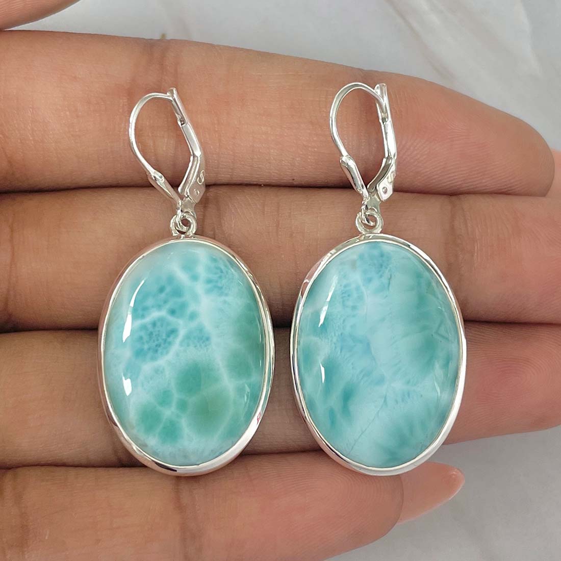 Larimar Earring-LAR-E-(40.)