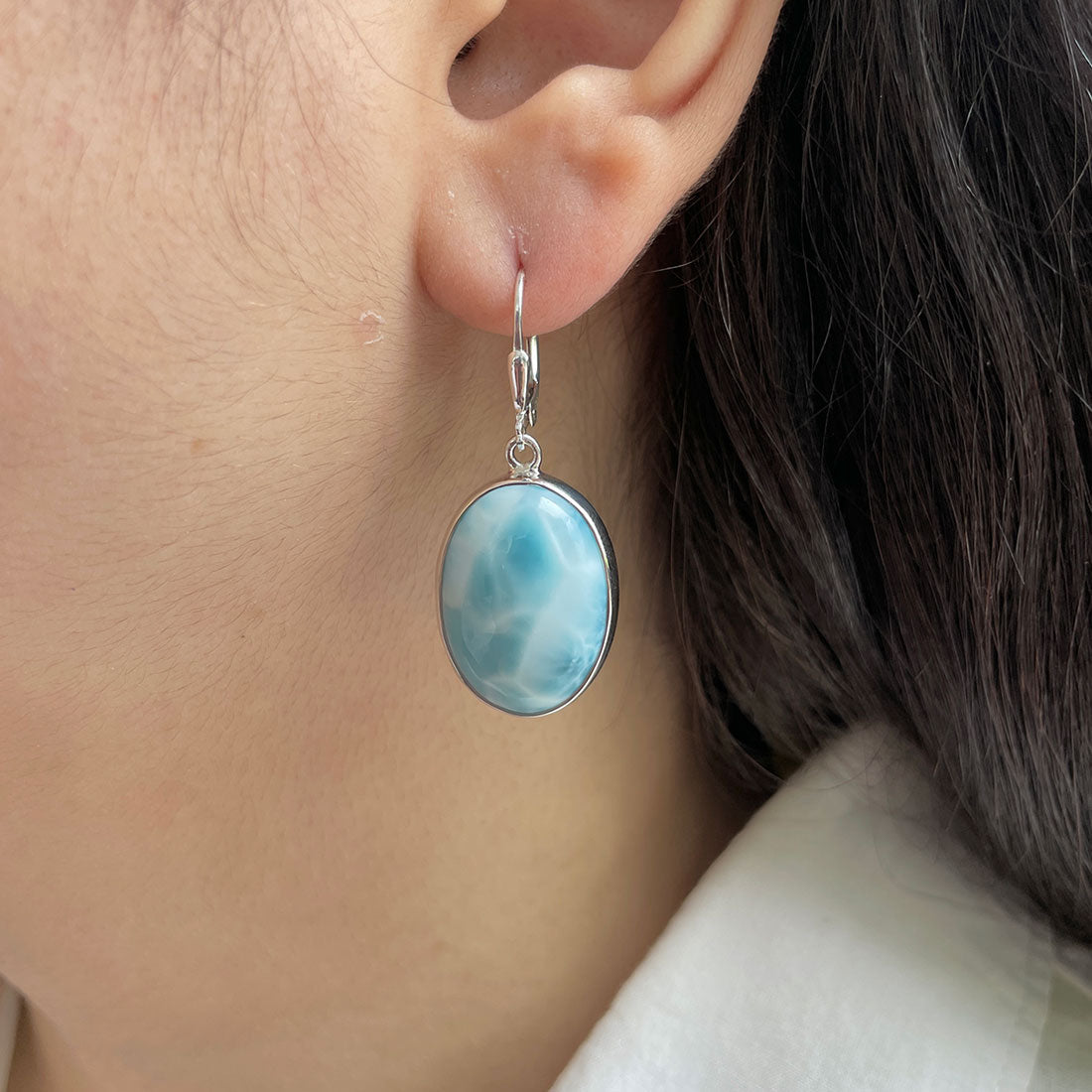 Larimar Earring-(LAR-E-400.)