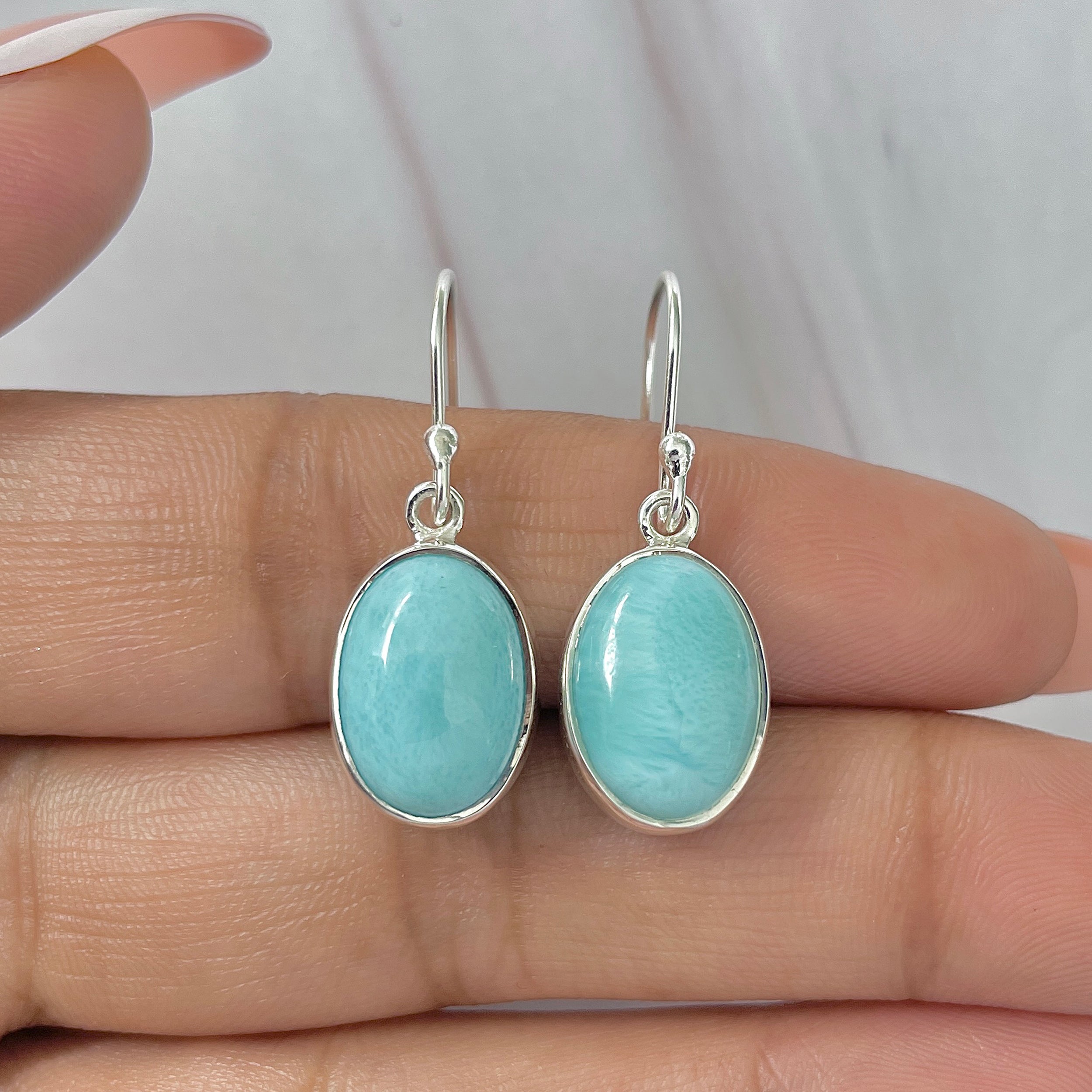 Larimar Earring-(LAR-E-431.)