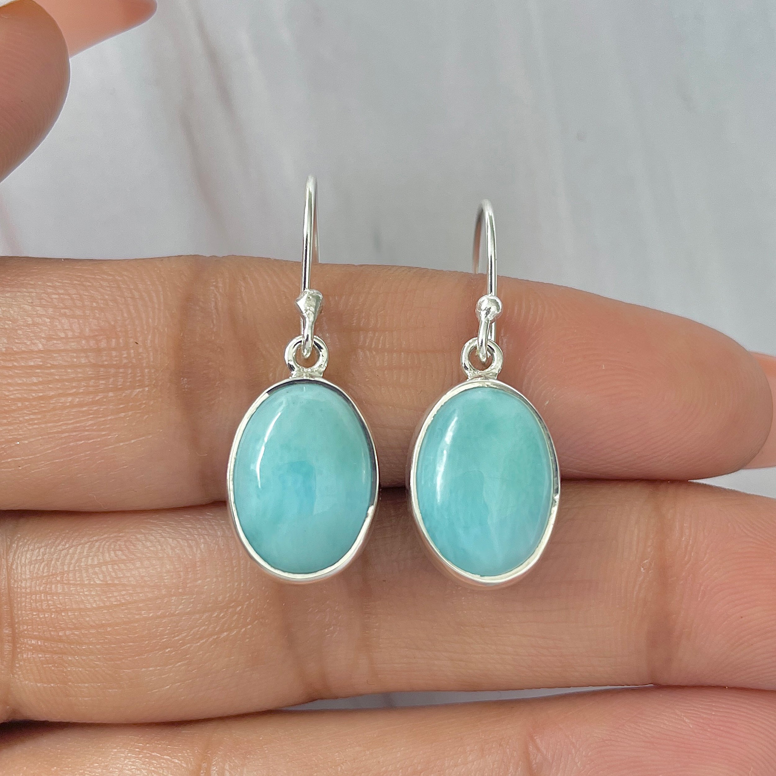 Larimar Earring-(LAR-E-433.)