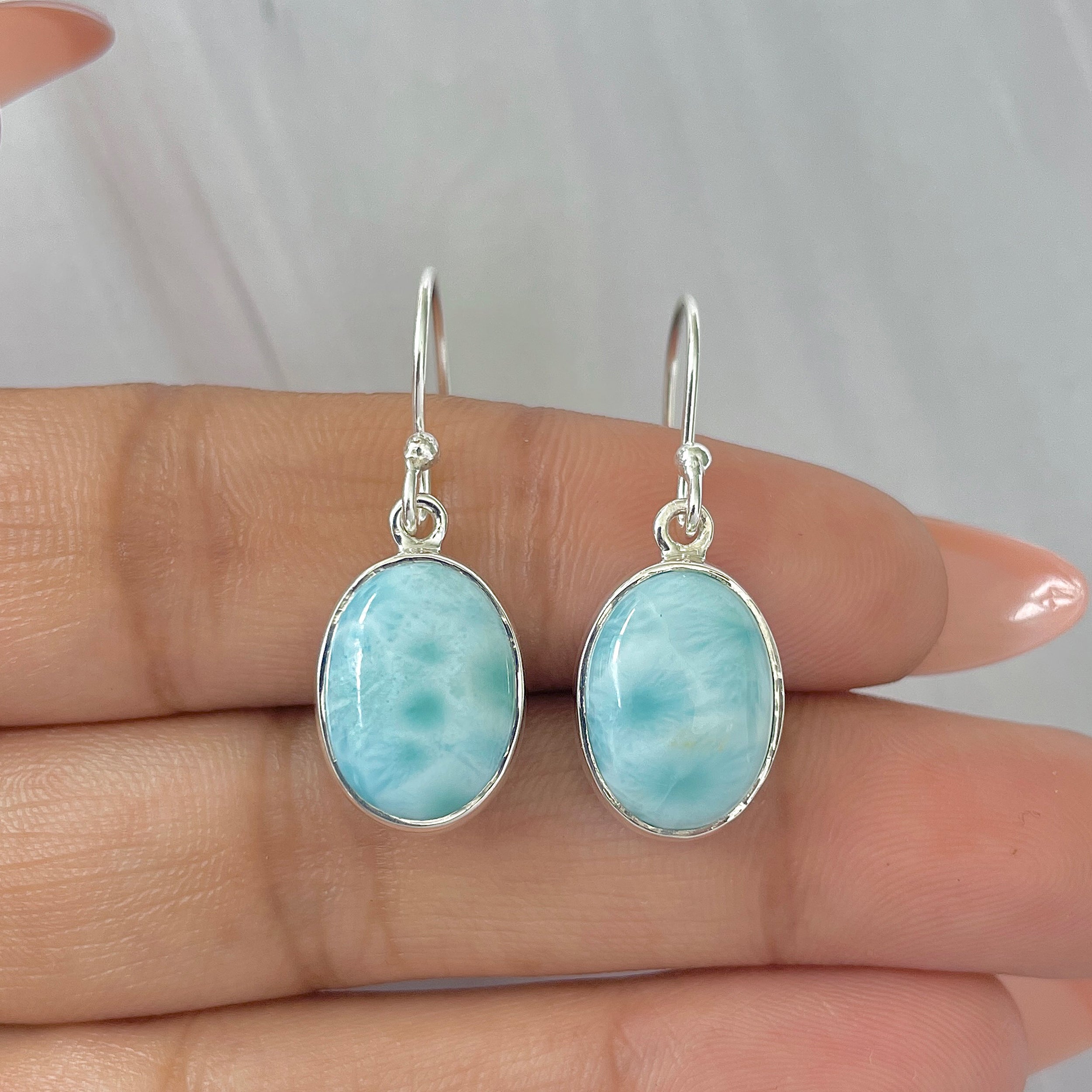 Larimar Earring-(LAR-E-451.)