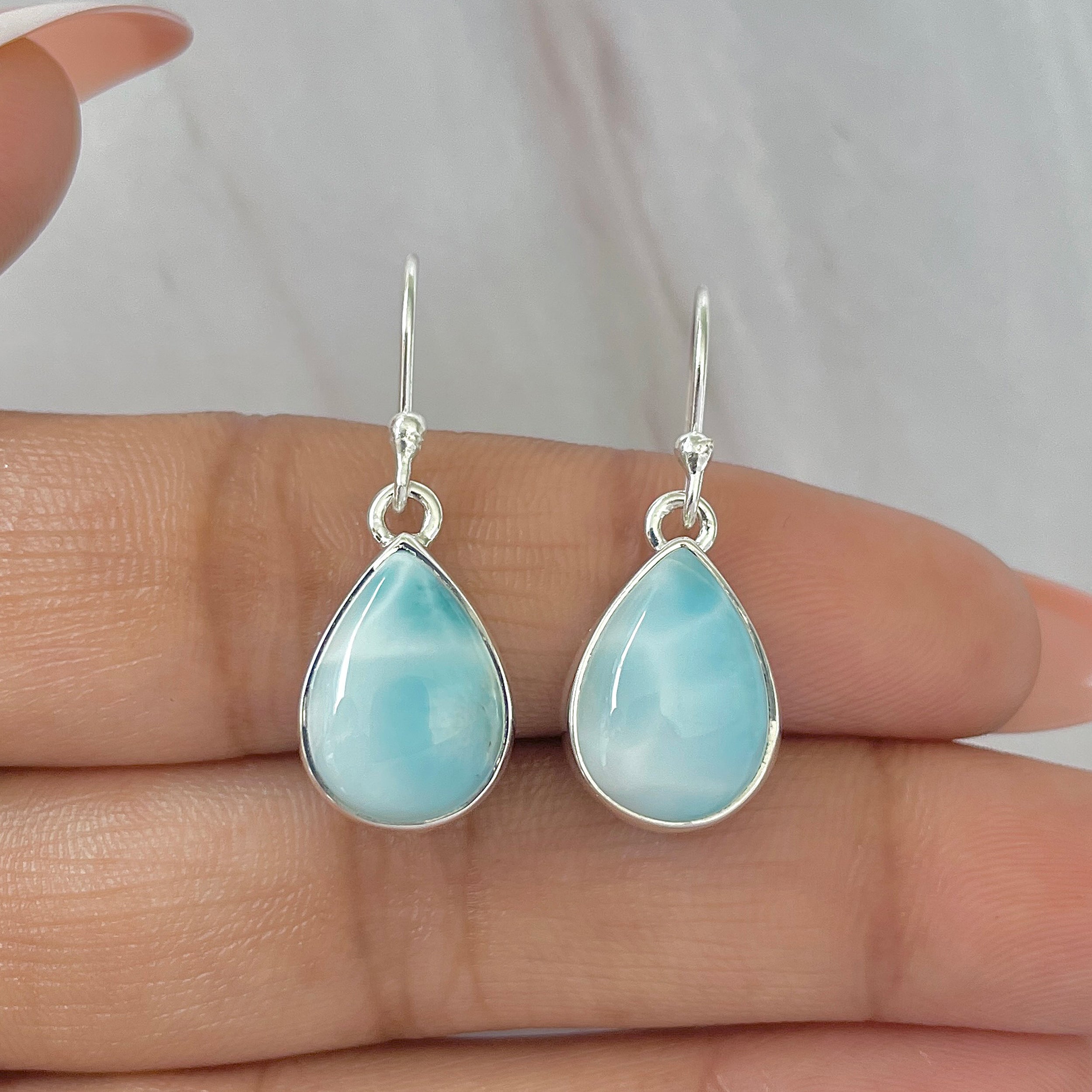 Larimar Earring-(LAR-E-489.)