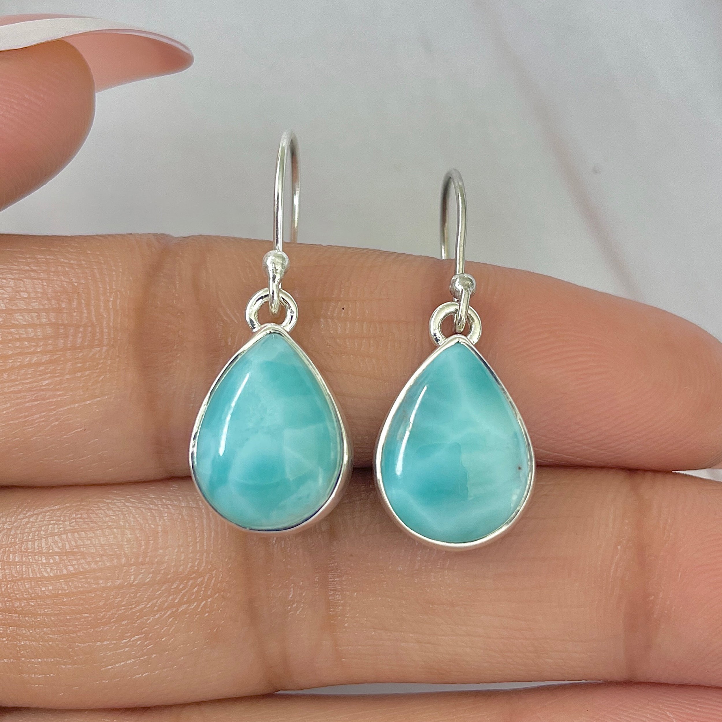 Larimar Earring-(LAR-E-490.)