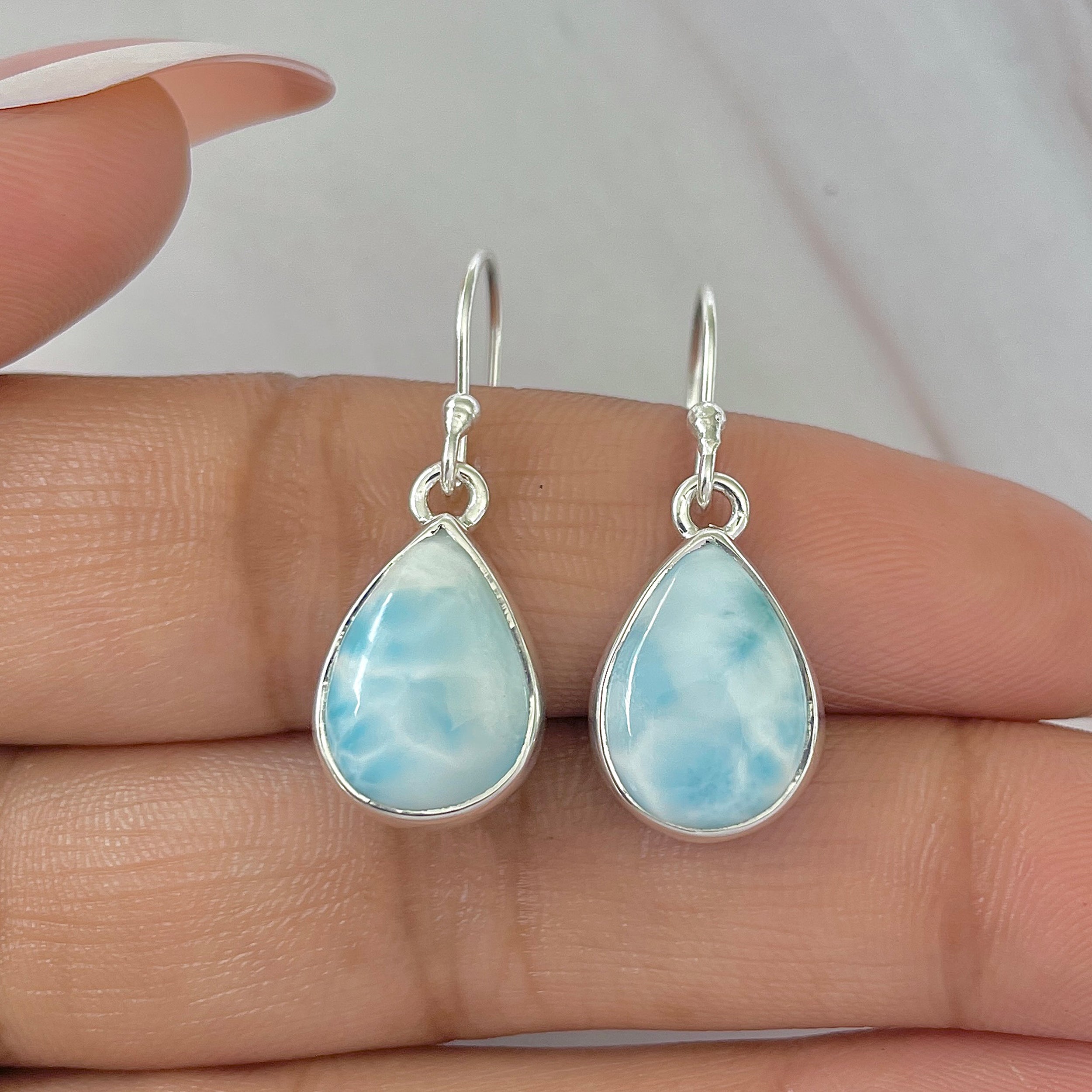 Larimar Earring-(LAR-E-491.)
