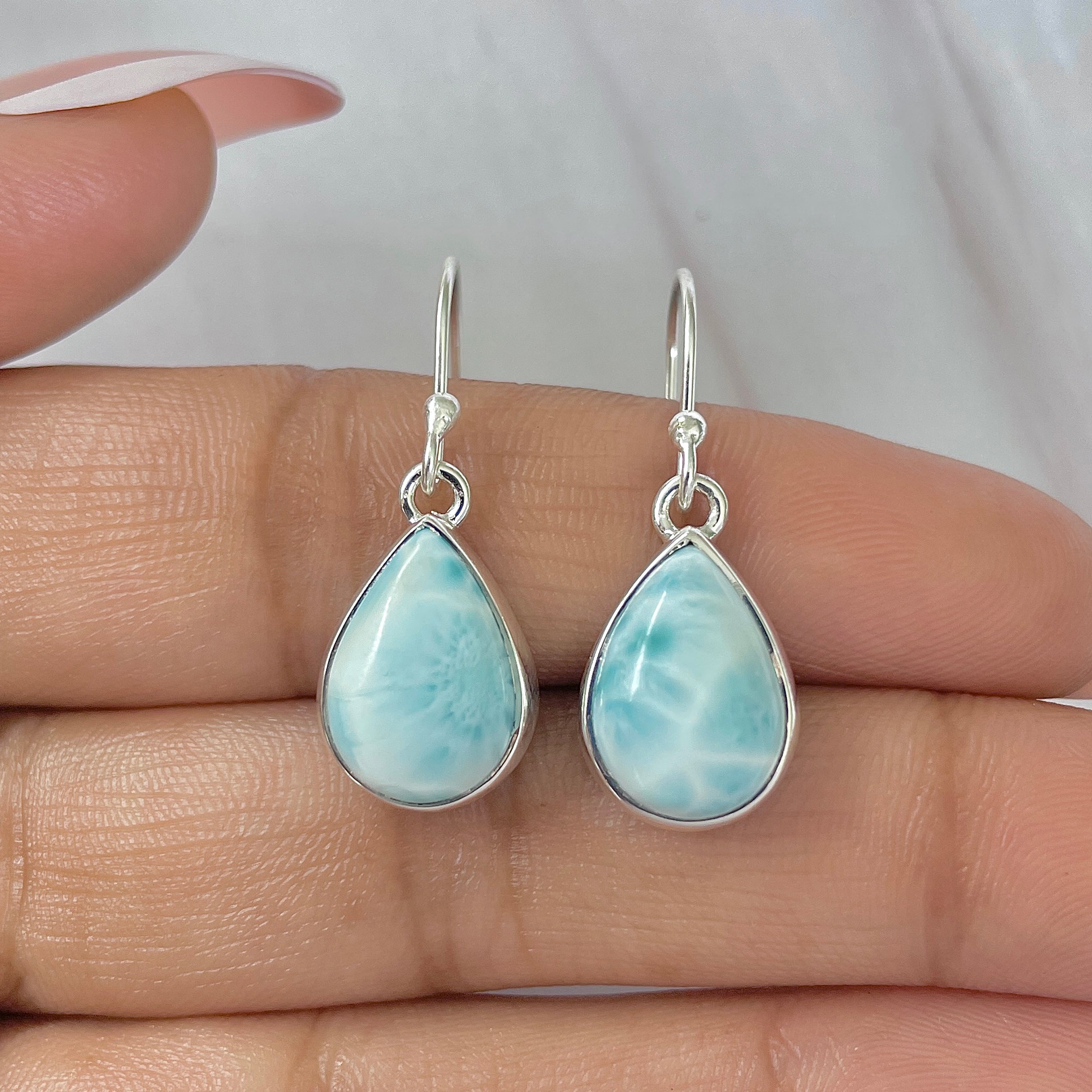 Larimar Earring-(LAR-E-501.)