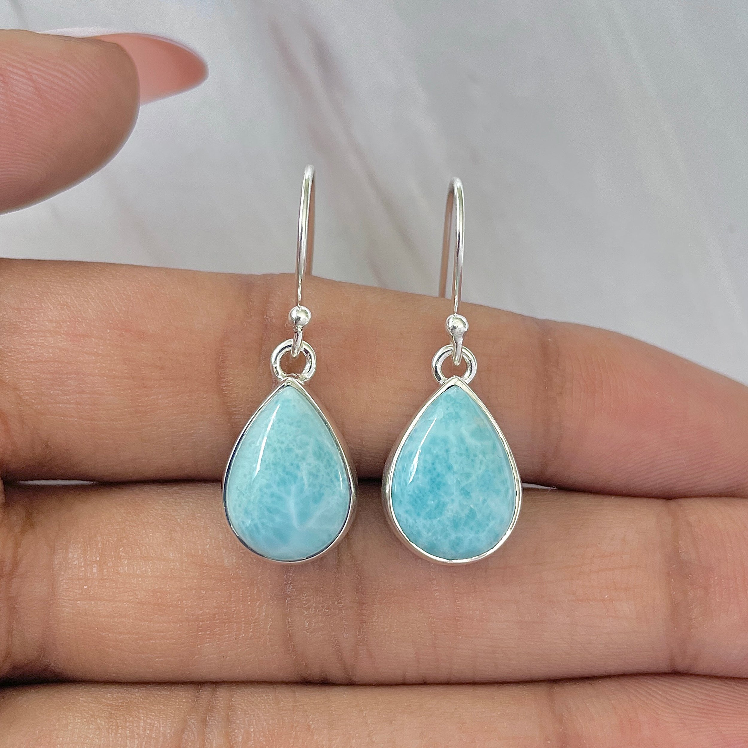 Larimar Earring-(LAR-E-503.)