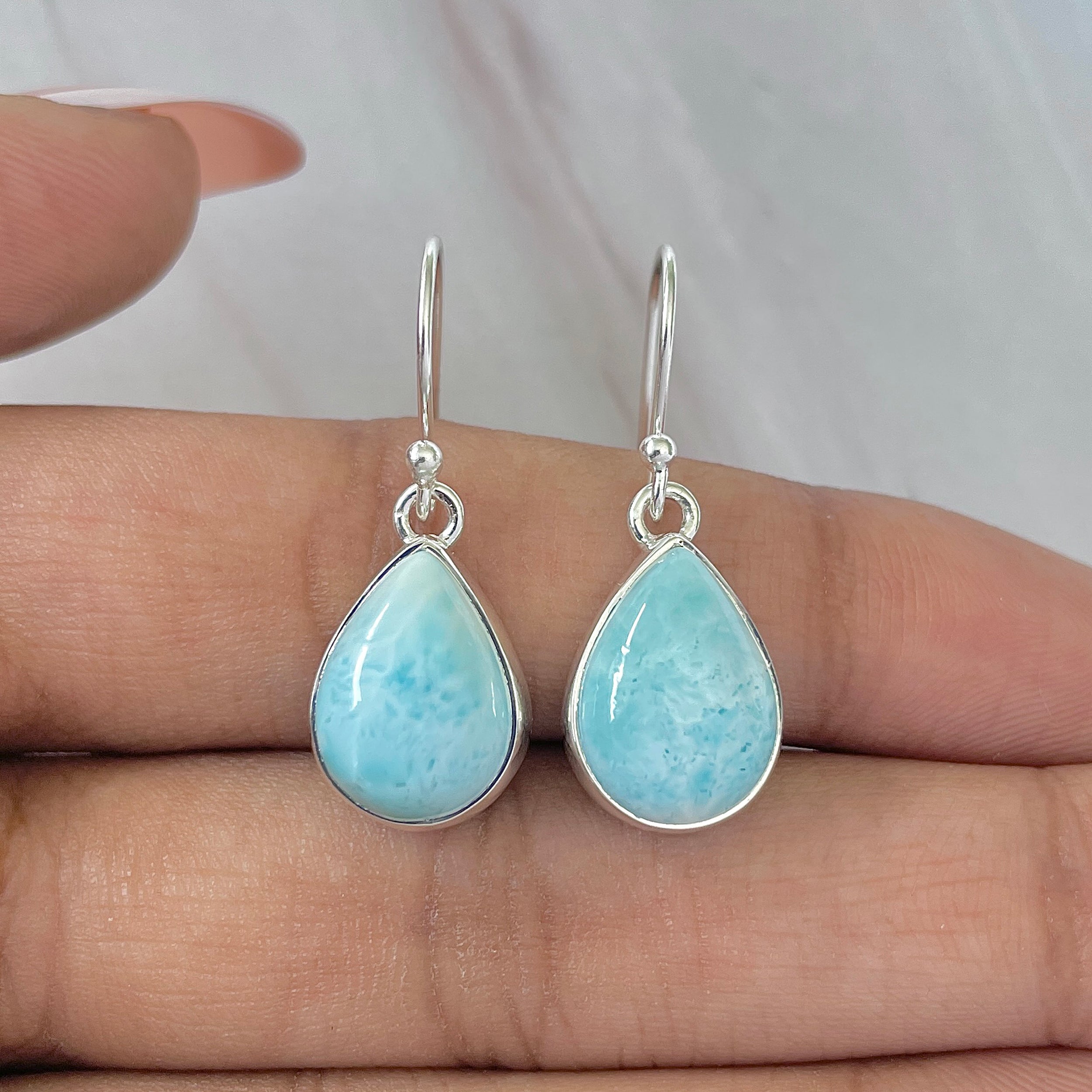 Larimar Earring-(LAR-E-504.)